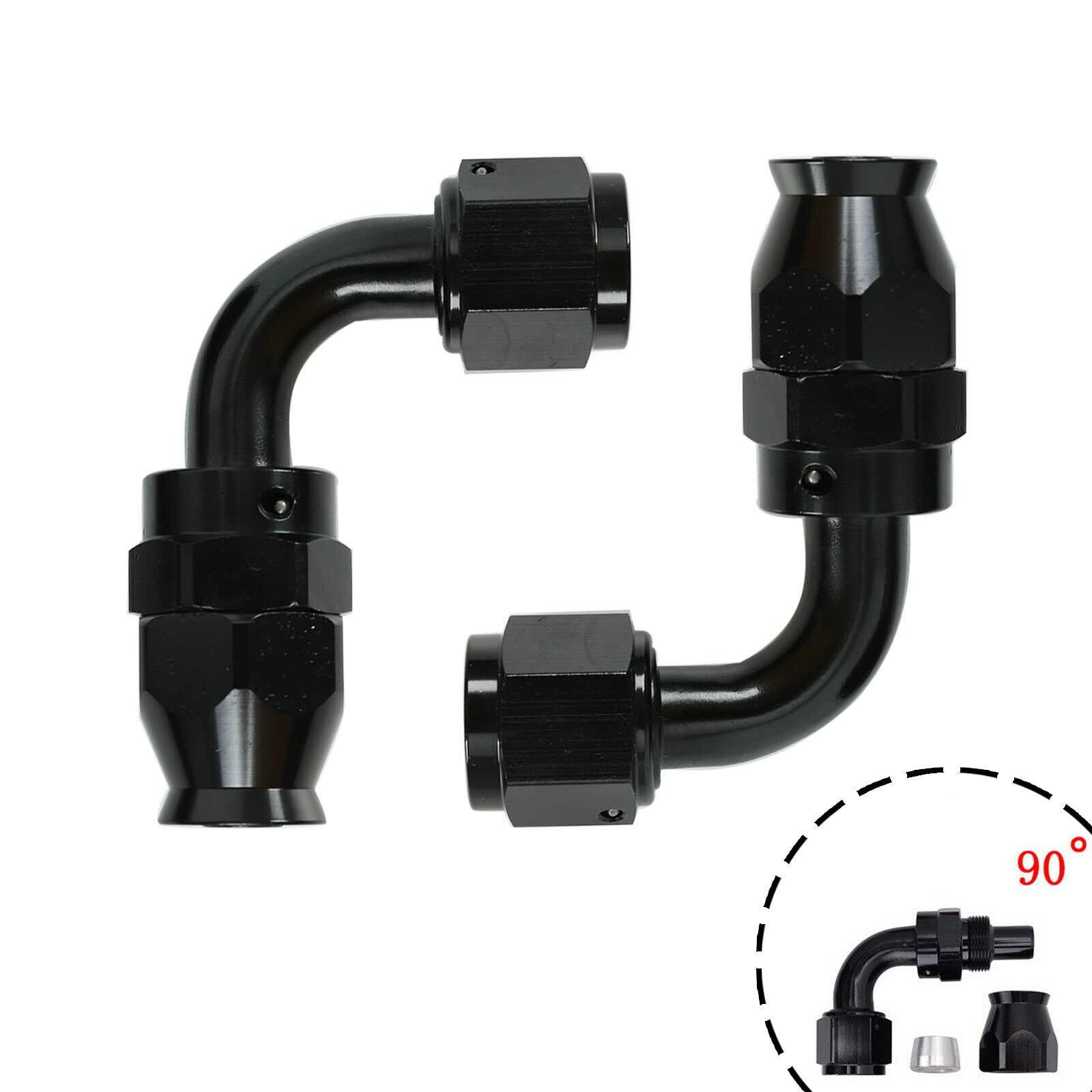 10AN 20FT Fuel Line Hose Kit - E85 Compatible Nylon Braided Fuel Hose with 10PCS Swivel Fitting Adapters (Silver) - Perfect for Automotive Fuel Systems, Racing, Marine & Off-Road Applications