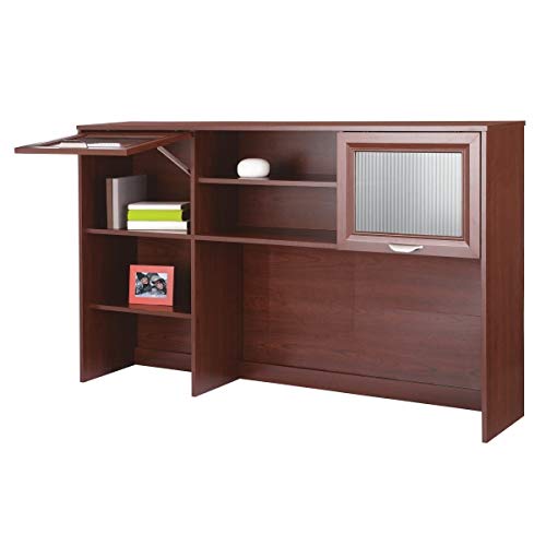 Realspace Magellan 58-Inch Wide Corner Hutch for L-Shaped Desks - Classic Cherry Finish - Home Office Storage & Organization Solution