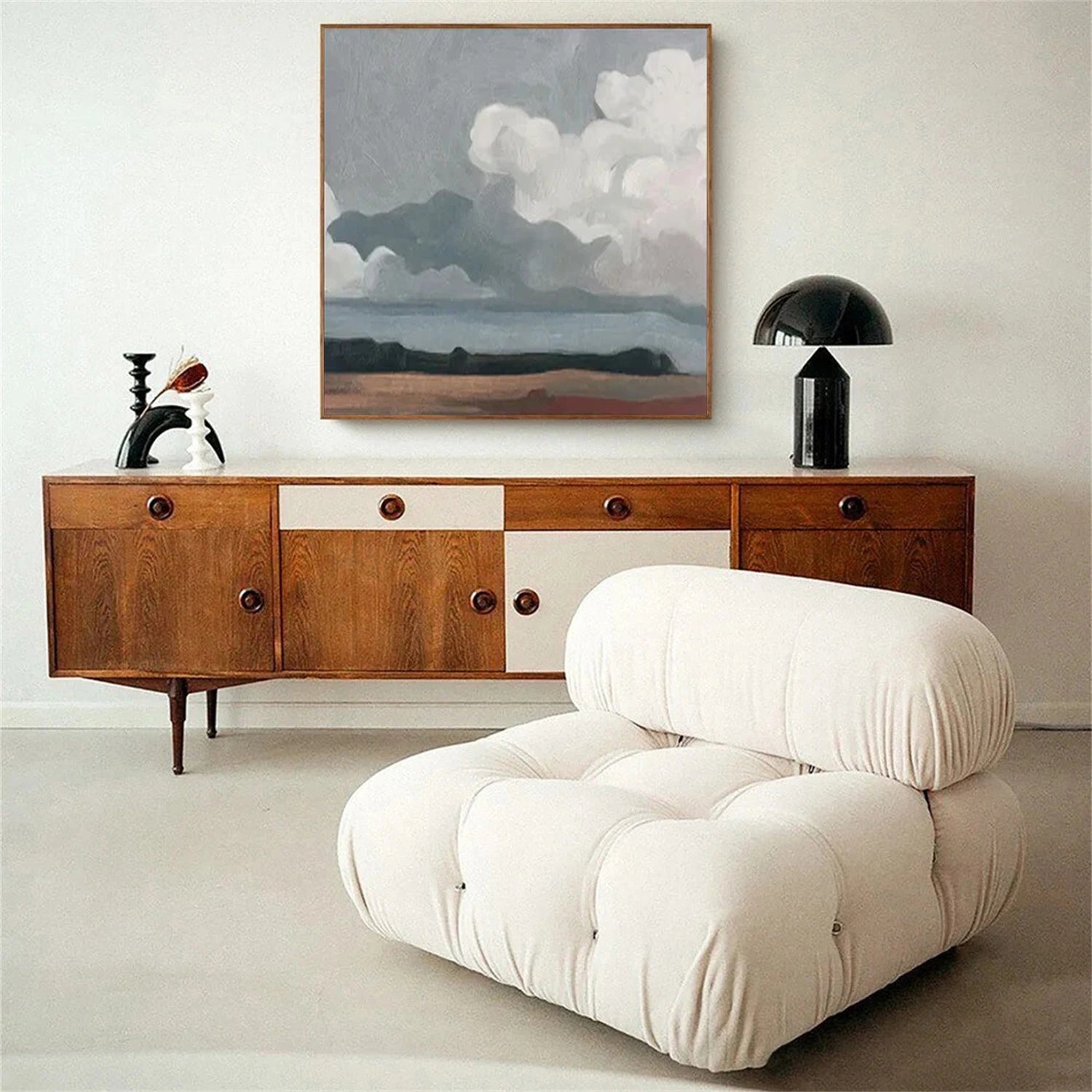 Abstract Painting #AB 206 - Modern Wall Art for Living Room, Bedroom & Office Decor - Handmade Canvas Artwork