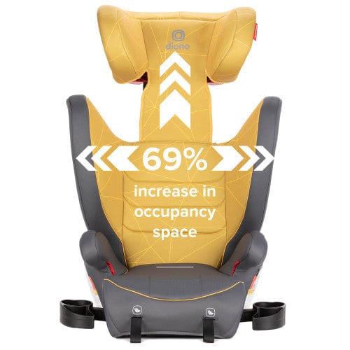 Diono Monterey 2XT Latch Booster Car Seat for Kids - High Back Convertible Safety Car Seat with LATCH System for Toddlers & Big Kids - Perfect for Travel & Everyday Use