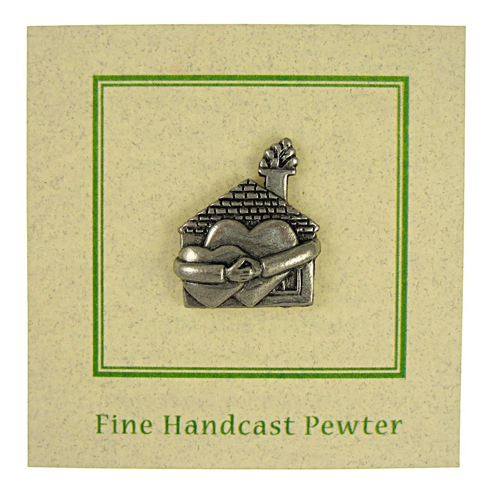 Jim Clift Design Heart & Hands Lapel Pin - Elegant Home Decor & Gift for Loved Ones - Perfect for Weddings, Anniversaries & Special Occasions
