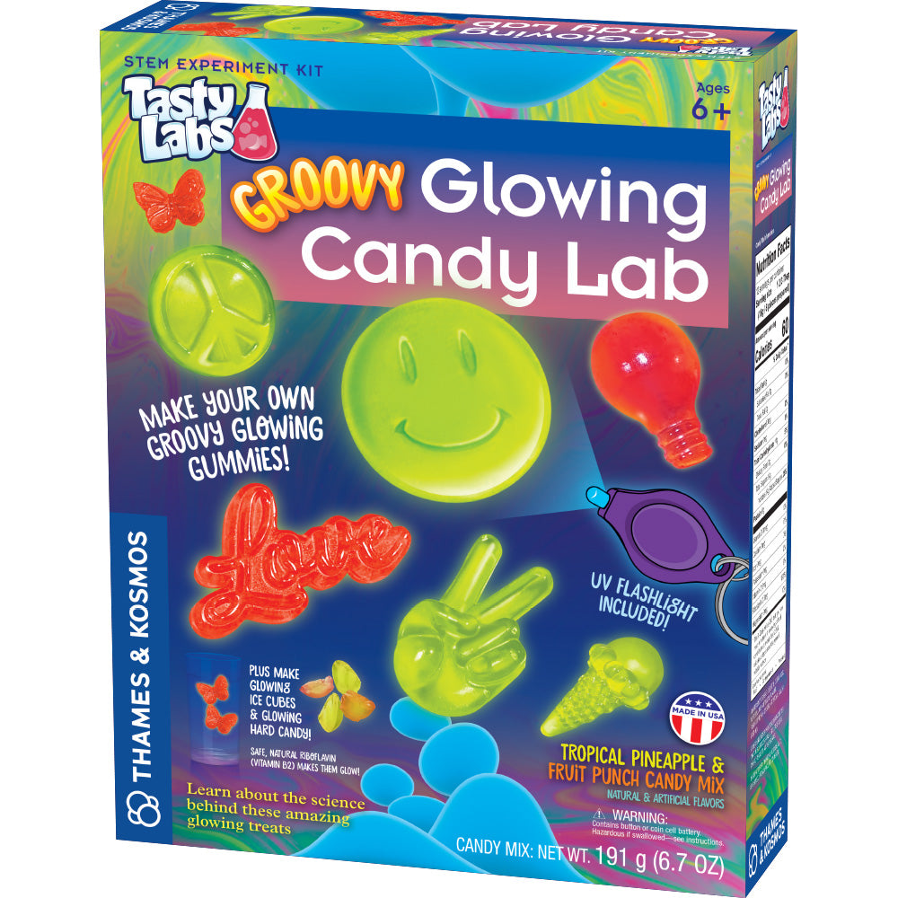 Groovy Glowing Candy Lab Kit - DIY Science Experiment for Kids - Fun Educational STEM Toy for Birthday Parties & Halloween Activities