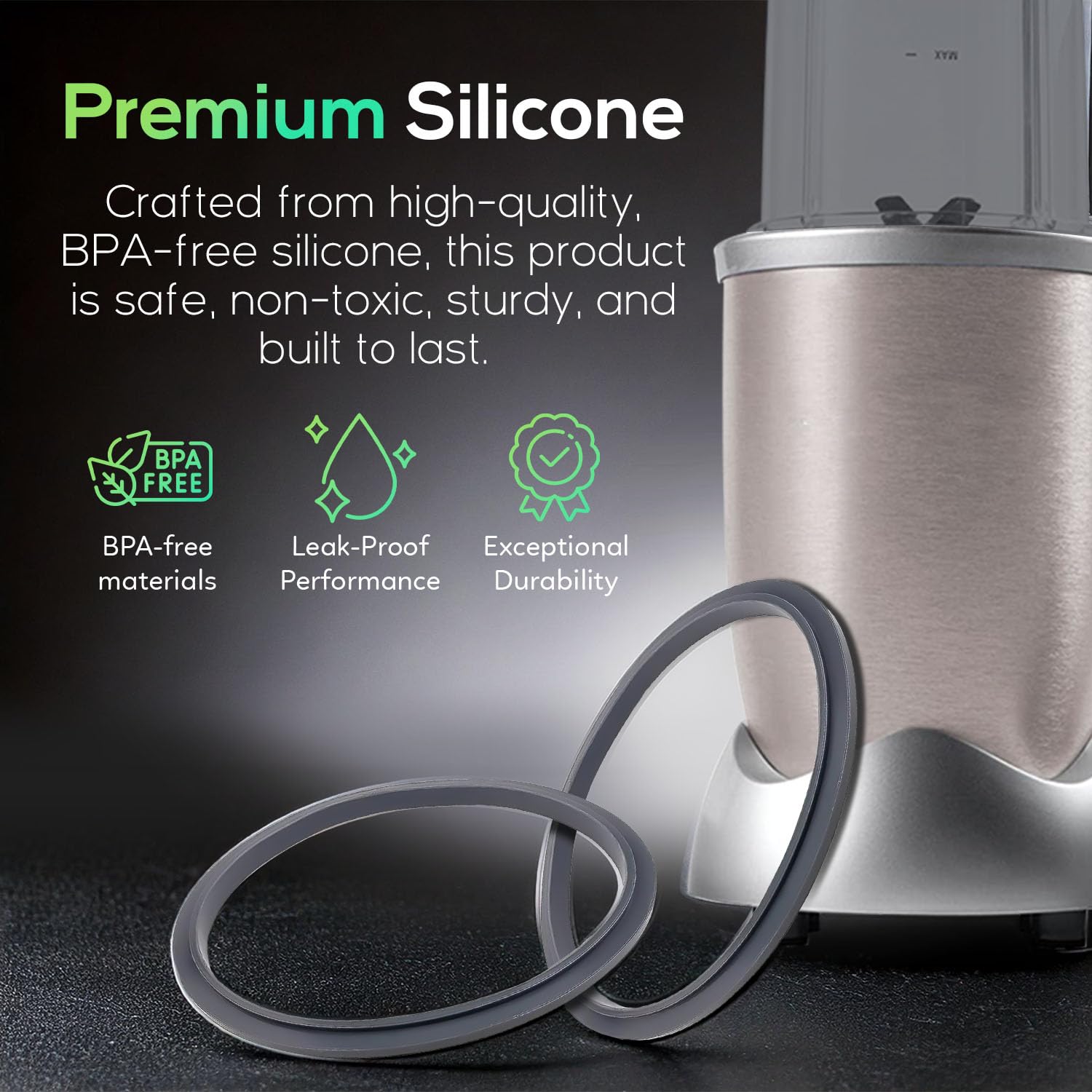 Nutribullet Extractor Blade Replacement for 900/600W Models - Durable Stainless Steel Blender Blade with Silicone Gasket Seal & O-Ring - Perfect for Smoothies, Juicing, and Food Processing