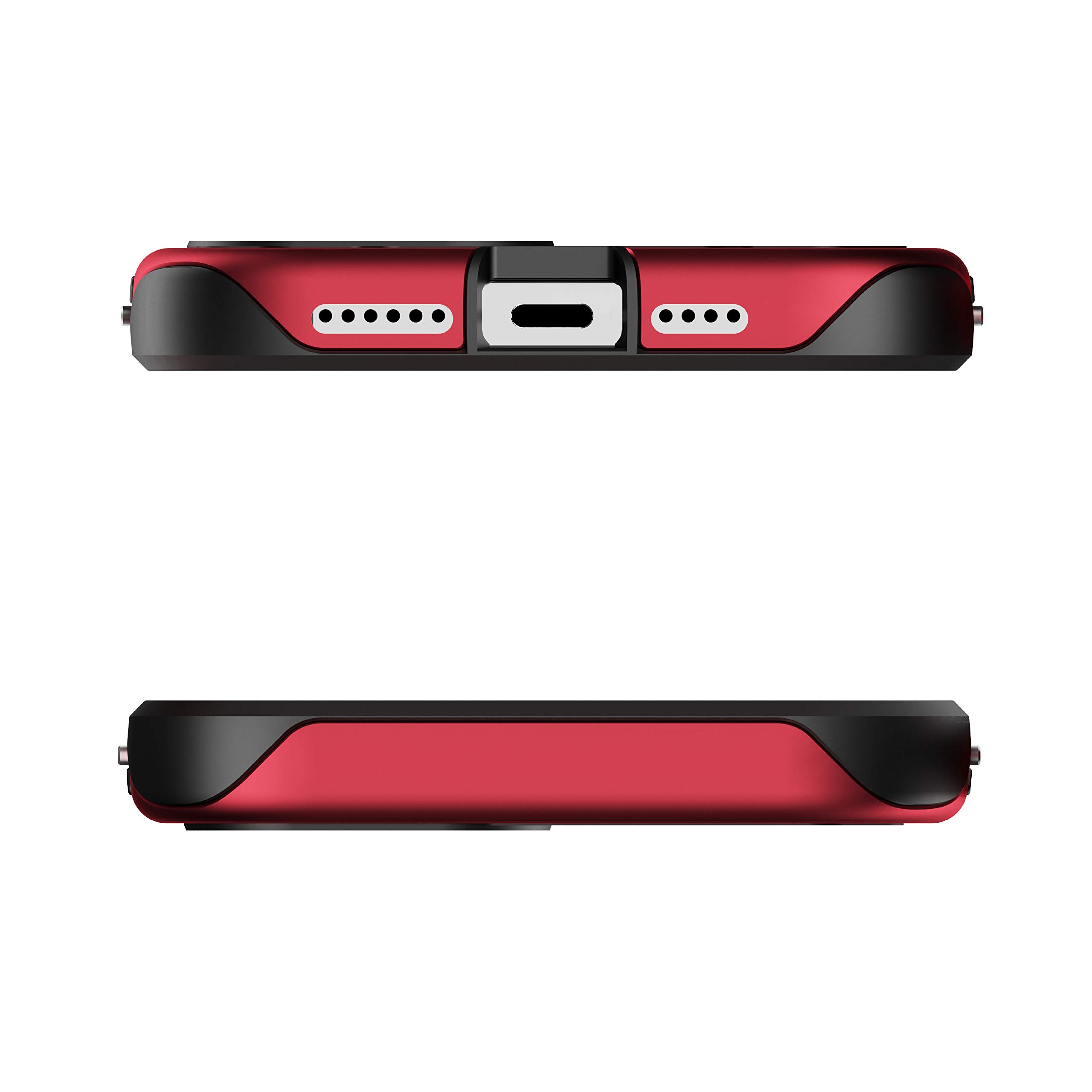 Ghostek Atomic Slim iPhone 12 Pro Max Case (6.7 Inch) - Military Grade Aluminum Alloy Protective Cover with Metal Bumper | Shockproof & Lightweight Design | Perfect for Outdoor Adventures, Work & Daily Use (Red)