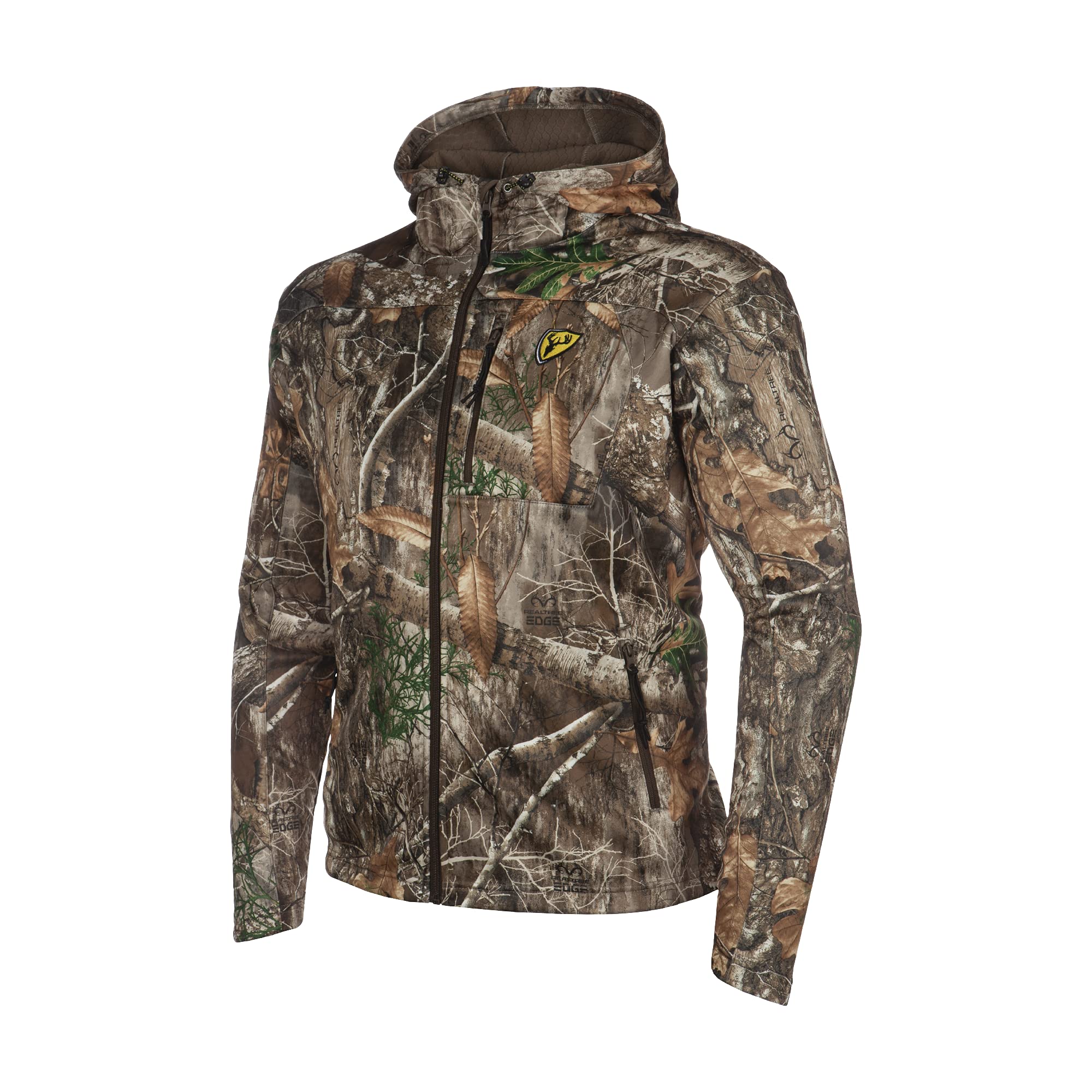 SCENTBLOCKER Shield Series Silentec Midweight Camo Hunting Jacket for Men - Odor Control & Quiet Performance for Deer Hunting & Outdoor Adventures