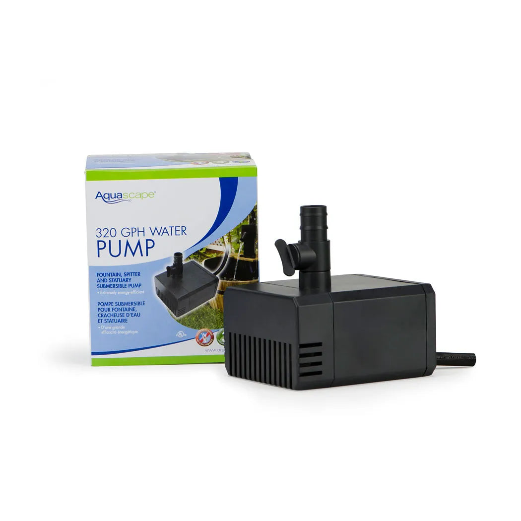 Aquascape 320 GPH Submersible Water Pump for Ponds, Fountains & Waterfalls - High Efficiency, Quiet Operation, Energy Saving