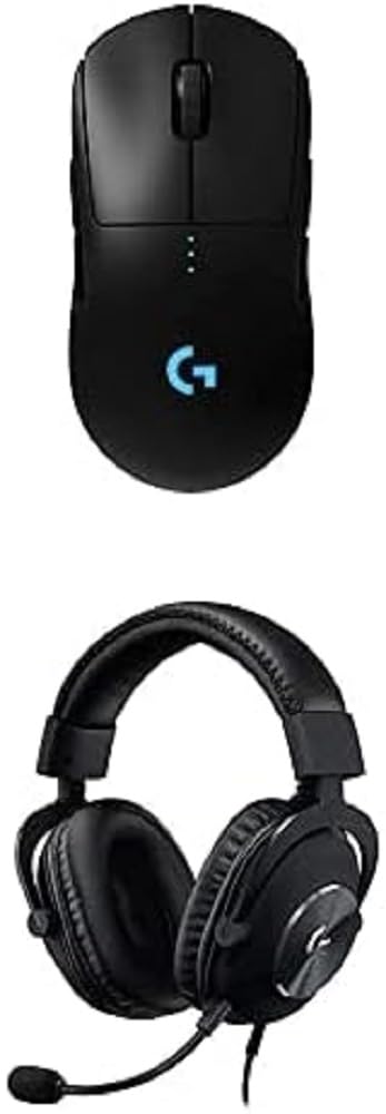 Logitech G Pro X Wireless Gaming Headset with Blue VO!CE Mic & Pro Wireless Gaming Mouse - Esports Grade Performance for PC, PS5, Xbox - Perfect for Competitive Gaming & Streaming