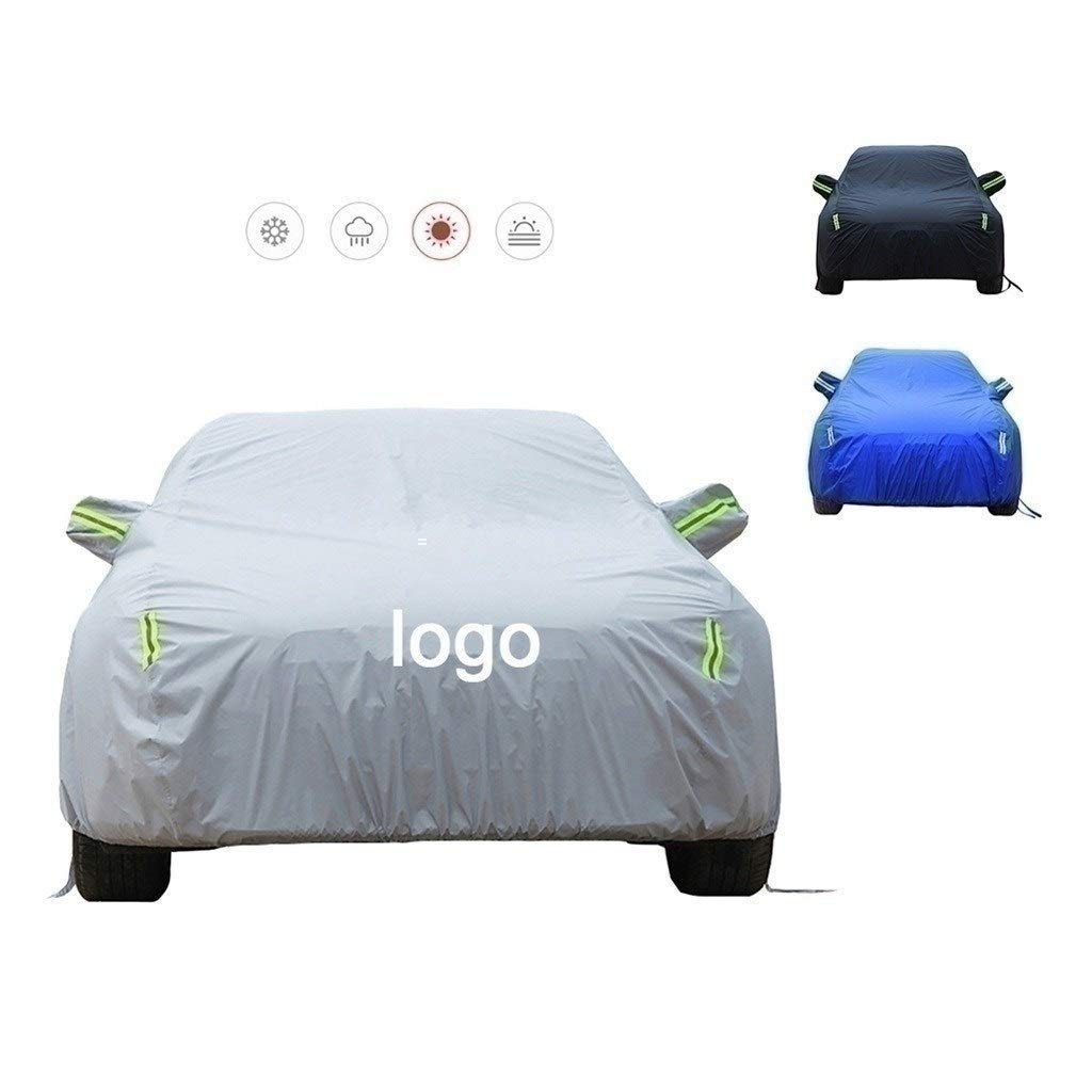 Waterproof Full Car Cover for KIA K3 - Windproof, Heat Resistant Outdoor Vehicle Protection with Storage Bag (Gray) | Perfect for All-Weather Protection, Long-Term Parking & Travel Storage