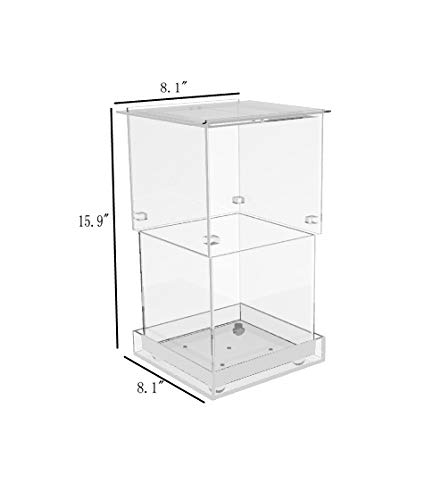 FixtureDisplays® Clear Acrylic Terrarium - 14.7