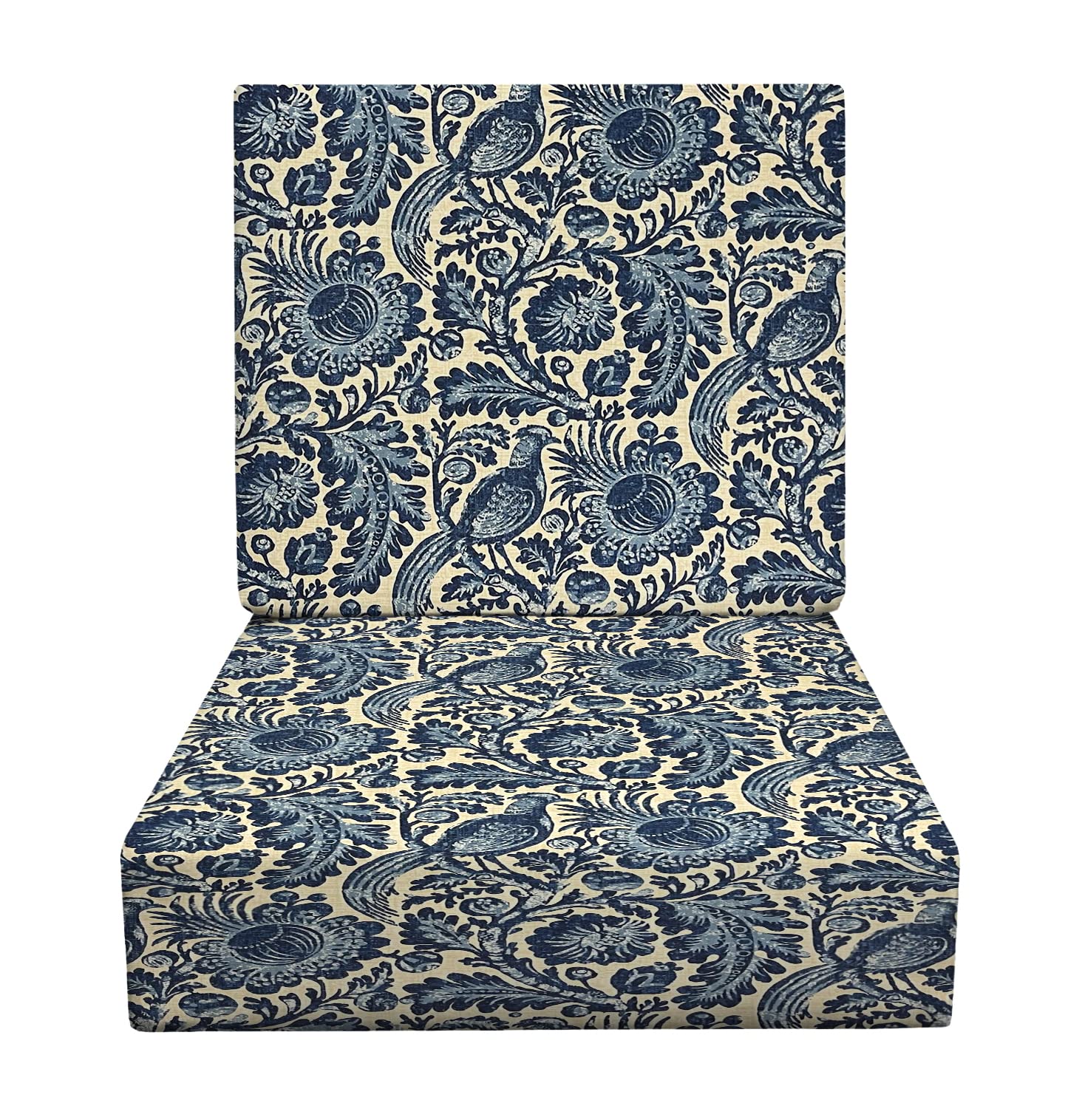 RSH Décor Indoor Outdoor Foam Back Deep Seating Chair Cushion Set - 23” x 26” x 5” Seat & 23” x 21” x 3