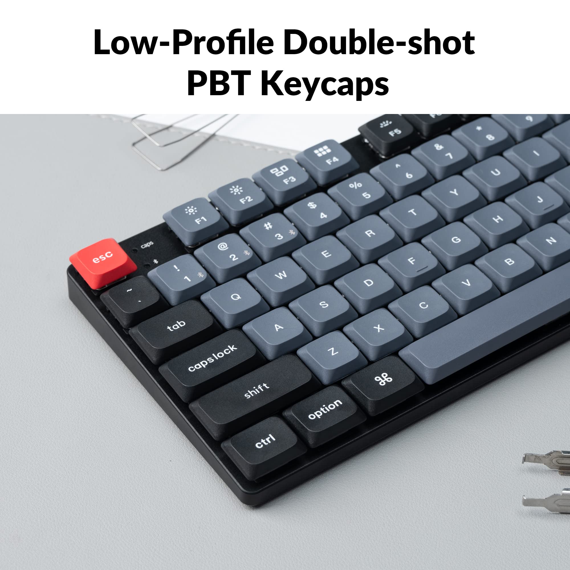 Keychron K13 Pro Ultra-Slim Wireless Mechanical Keyboard - QMK/VIA Programmable, RGB Backlit, Hot-Swappable Low-Profile Gateron Brown Switches, TKL Layout with Numpad - Compatible with Mac, Windows, Linux - Perfect for Office Work, Gaming & Programming