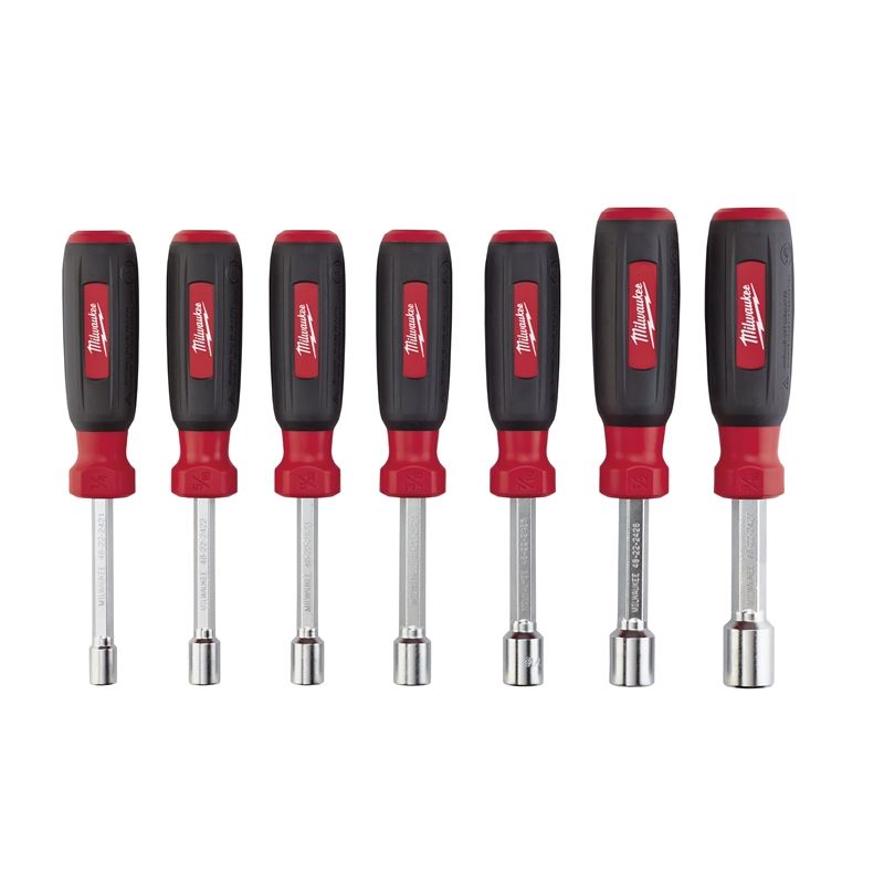7-Piece SAE Hollow Shaft Nut Driver Set (Sizes 48, 22, 2407) - Perfect for Automotive Repairs, Machinery Maintenance & DIY Projects