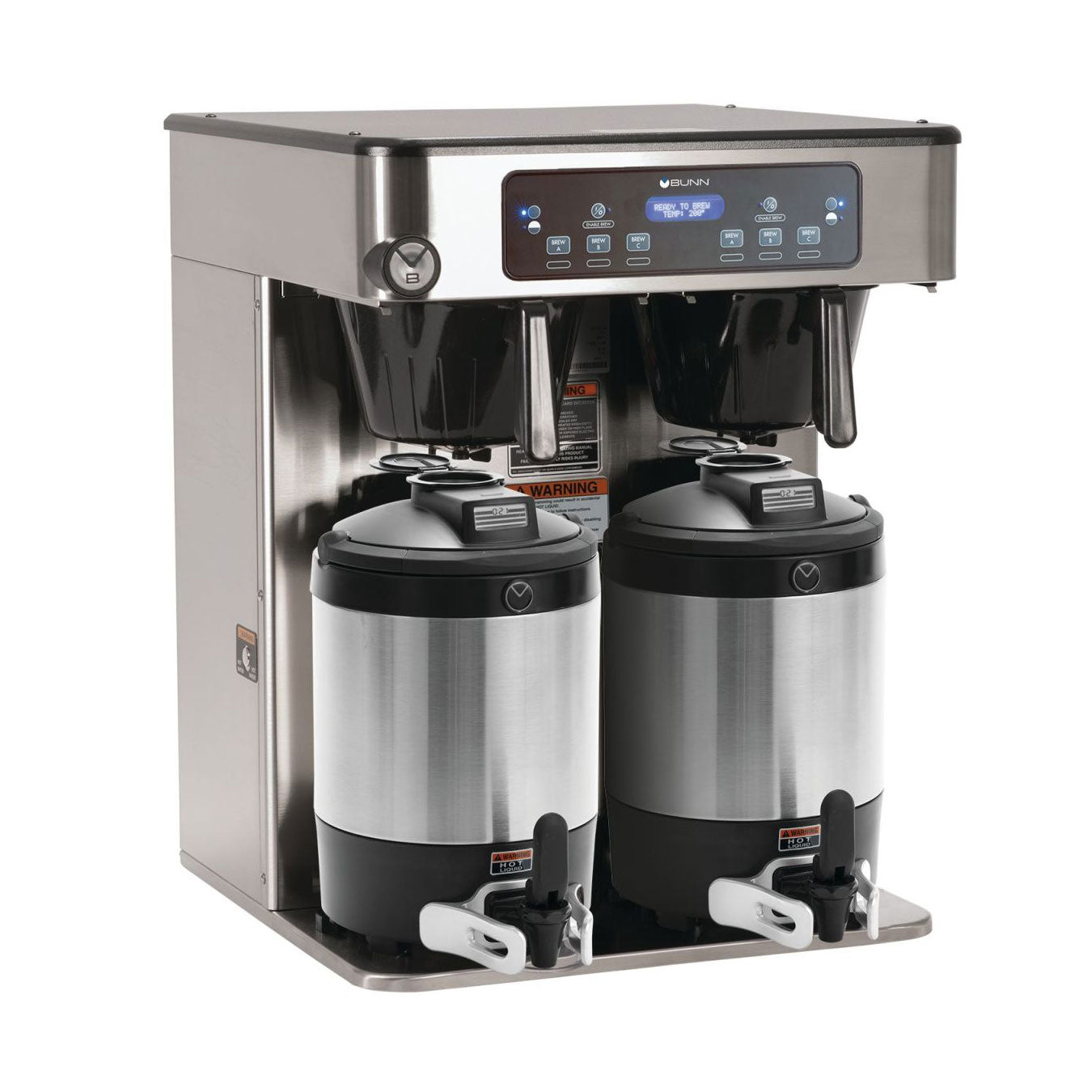 BUNN ICB Twin Coffee Brewer - Commercial Grade Dual Coffee Maker for Offices, Restaurants & Large Gatherings - High Capacity Coffee Machine with Fast Brewing Technology