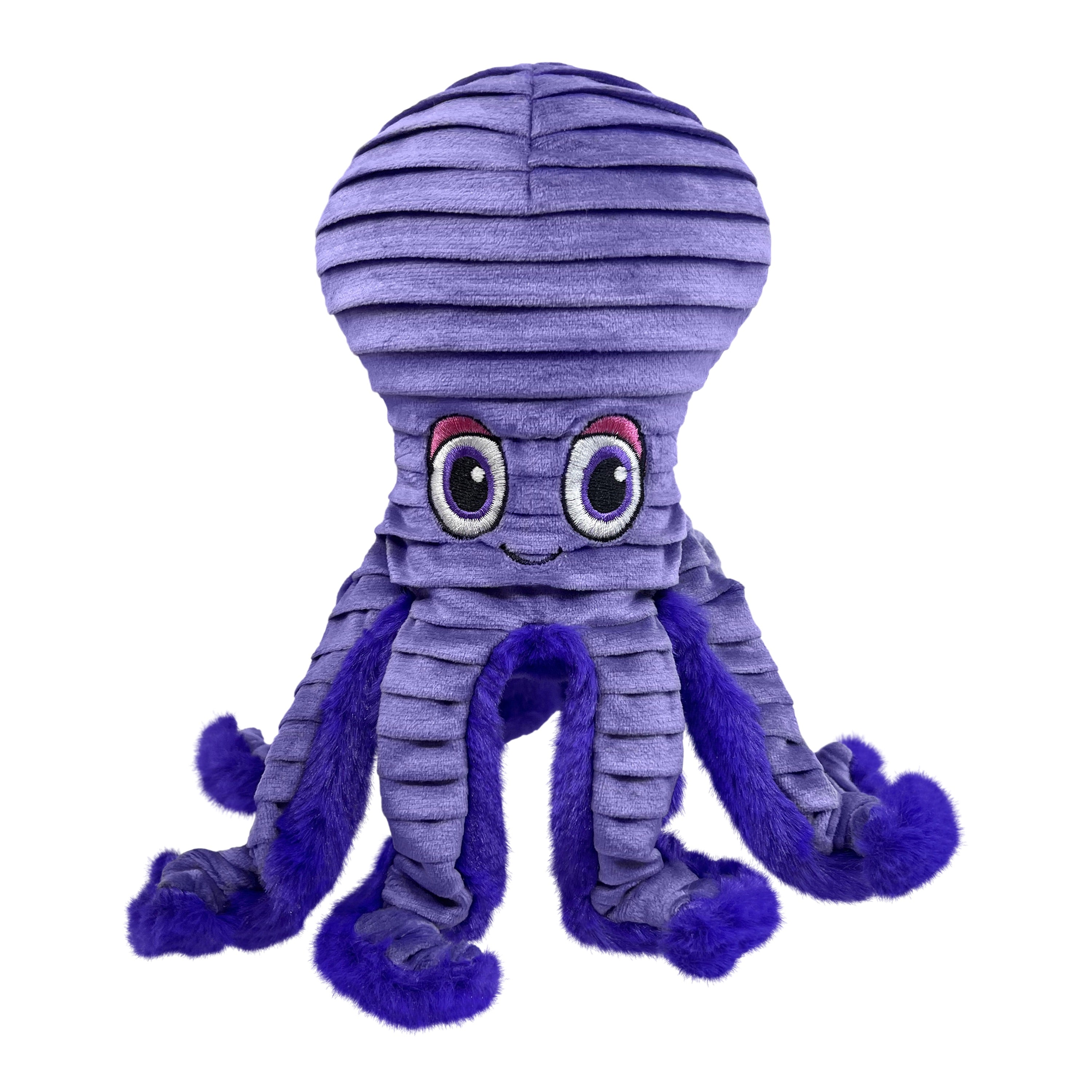 Cuteceas Rufflez Octopus Plush Toy for Dogs - Durable Chew-Resistant Kong-Style Pet Toy for Aggressive Chewers, Perfect for Playtime, Training & Anxiety Relief