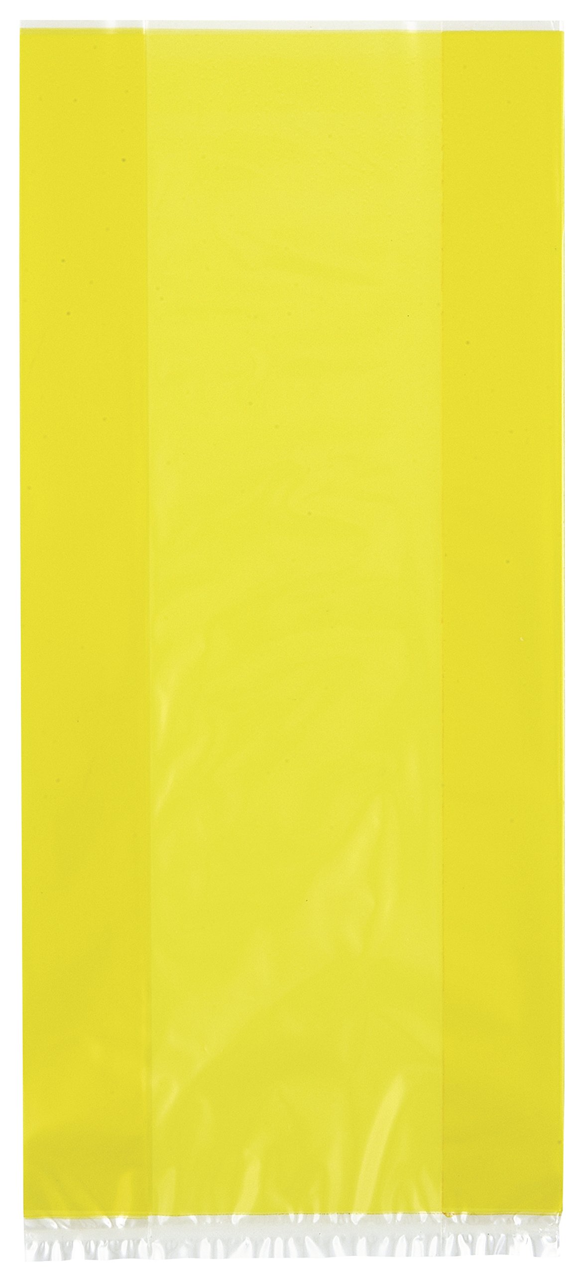 30 Count Yellow Cellophane Gift Bags - Vibrant Sunshine Party Favor Bags for Birthdays, Weddings & Special Events - Perfect for Candy, Treats & Small Gifts