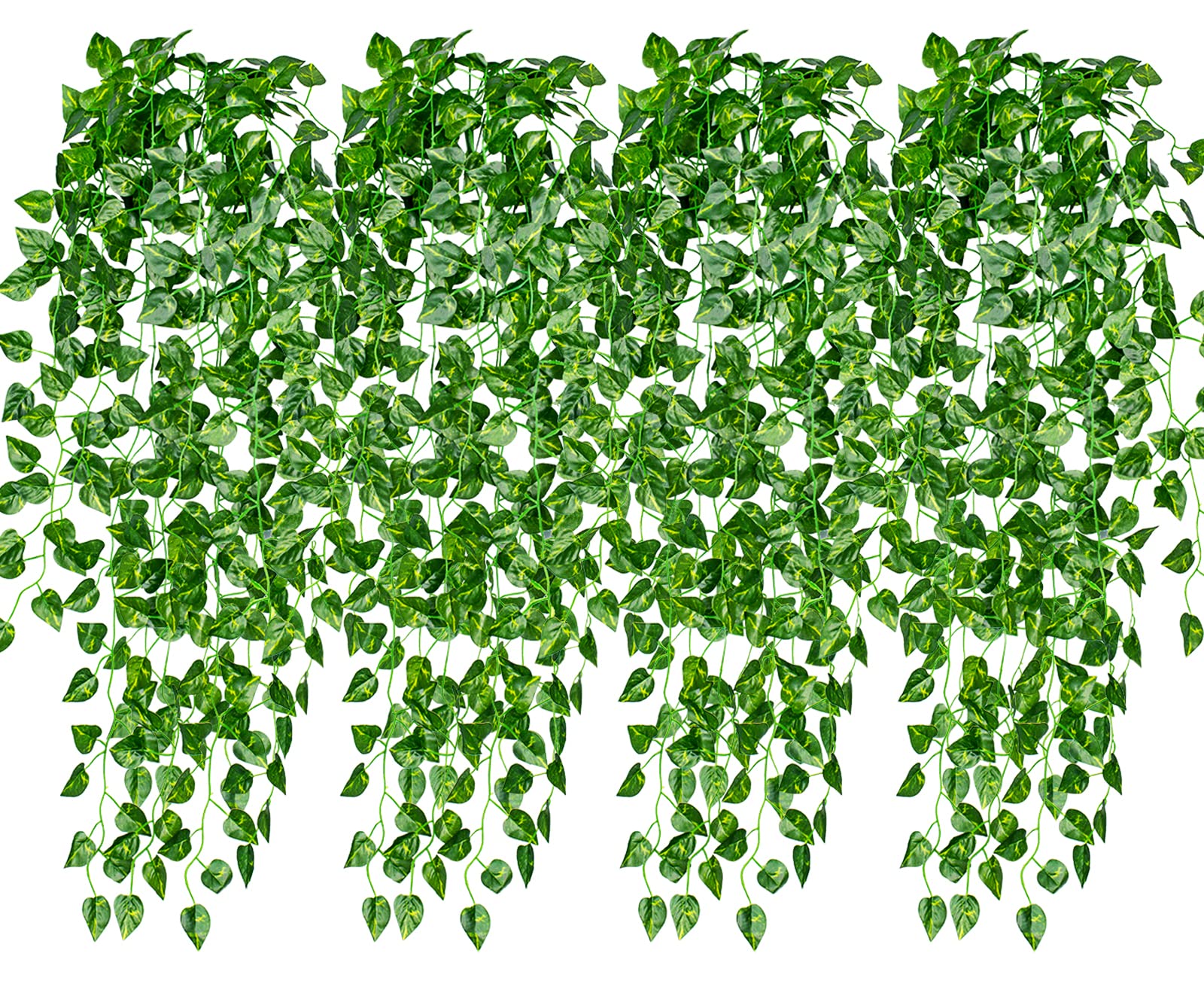 Artificial Hanging Plants for Home Decor - Fake Ivy Vine Leaves for Wall, Room & Garden Decor - Perfect for Indoor Greenery, Balcony, Office & Wedding Decorations