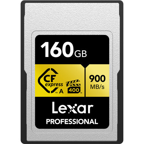 Lexar Professional 128GB CFexpress Type A Memory Card GOLD Series - High-Speed Performance for 4K/8K Video & Photography | Compatible with Sony A1, A7S III, FX3 Cameras