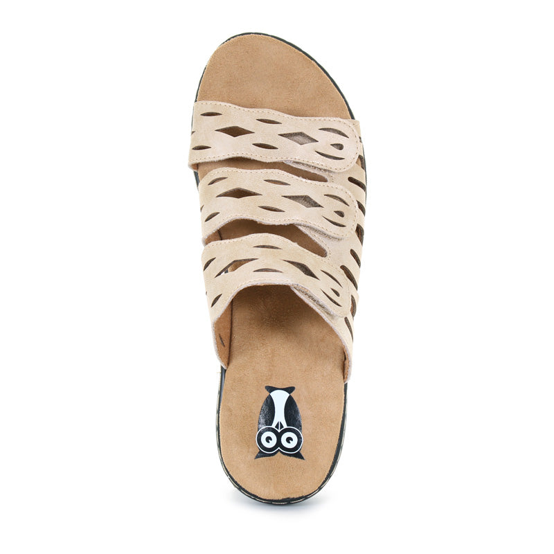 Women's Daisy 3-Strap Velcro Sandals - Comfortable Slip-On Summer Shoes for Beach, Walking & Casual Outfits