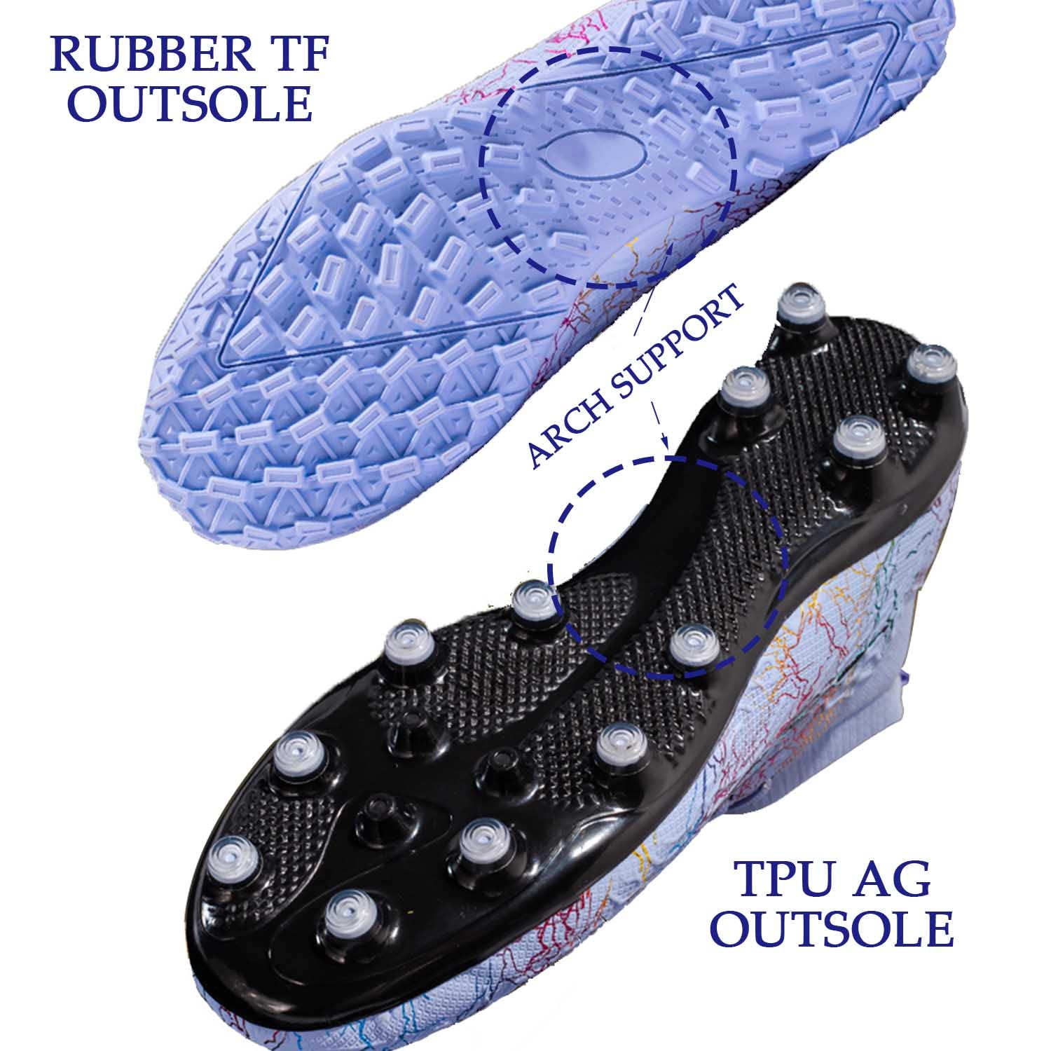 Men's Soccer Cleats - Lightweight Football Shoes for Outdoor & Indoor Play with High Grip - Perfect for Training, Matches & School Sports
