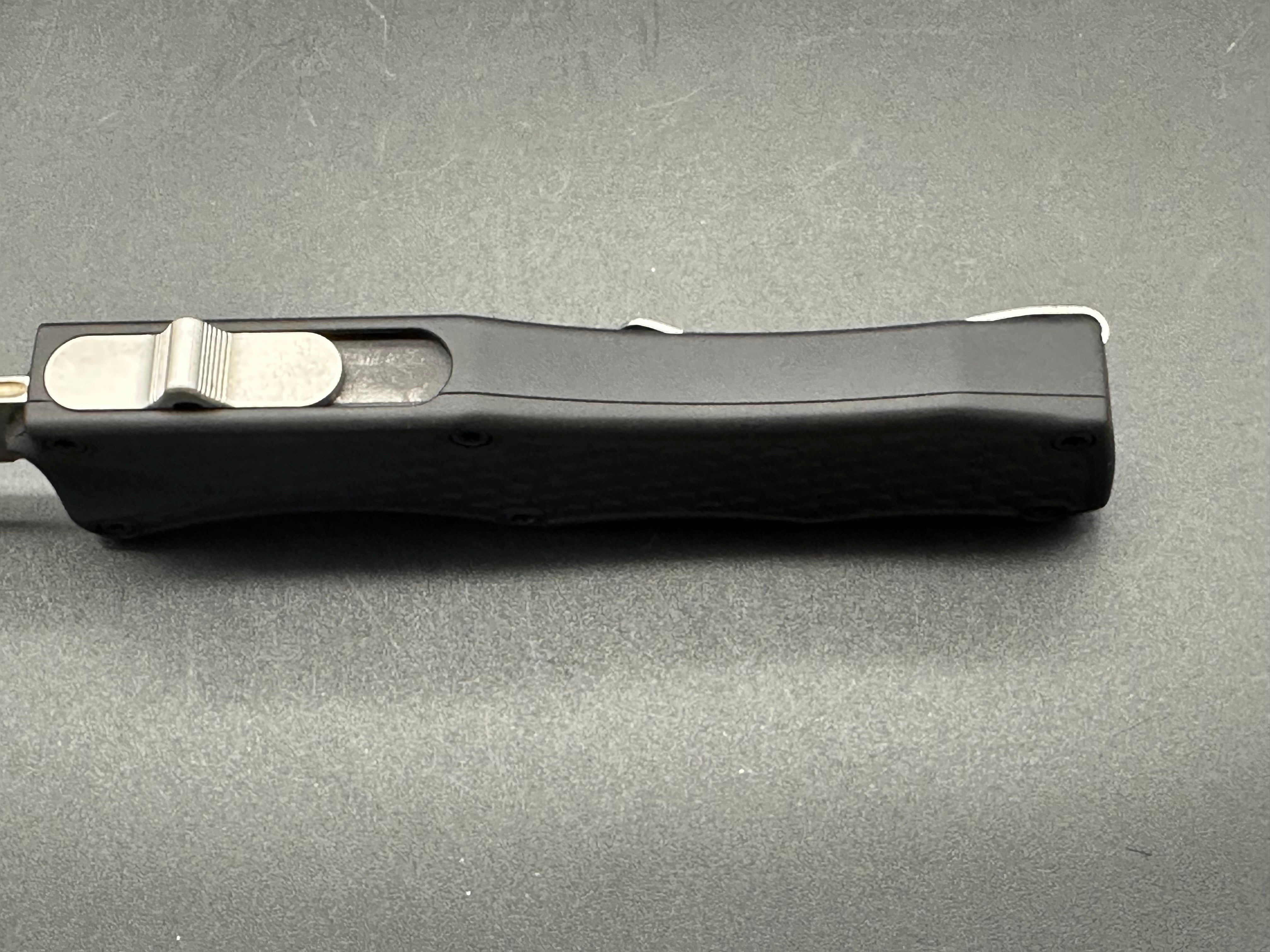 Hogue Exploit OTF Automatic Knife - Black Tactical Folding Knife for Outdoor Camping, Hunting & EDC | Premium Automatic Out The Front Knife