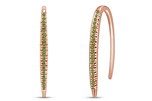Rose Gold Over : Simulated Peridot