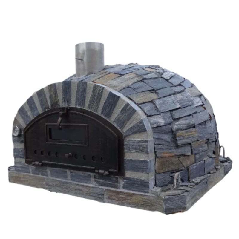 Premium Brick Pizza Oven with Stone Finish - Authentic Italian Style Outdoor Pizza Maker for Backyard, Patio & Camping - Perfect for Wood Fired Pizza, Bread & Baking