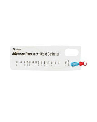 Hollister Advance Plus Touch-Free Intermittent Catheter System 12FR 16 (40CM) Coude - 100 Catheters per Box - Ideal for Home Healthcare & Medical Use