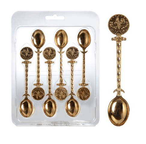 Premium Ceramic Handle Serving Spoons Set of 2 - Elegant Tableware for Dining, Entertaining & Buffet Serving