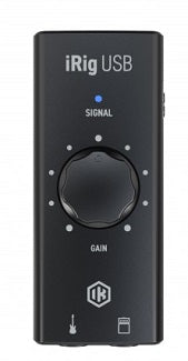 IK Multimedia iRig USB Audio Interface - Free Recording Software & Guide Included for Guitar, Bass & Mobile Music Production