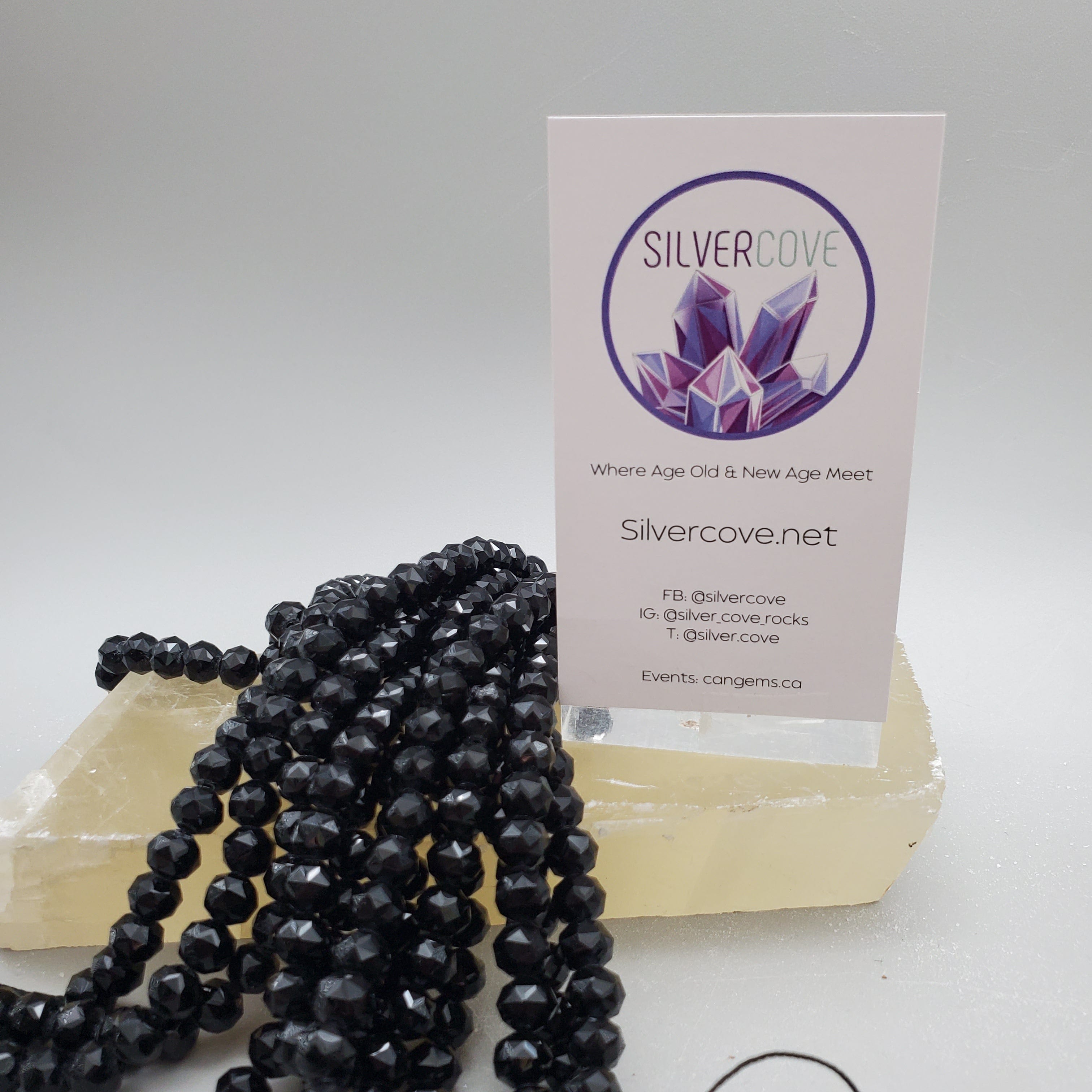 8mm Faceted Black Crystal Bead Strand for Jewelry Making, DIY Crafts, and Fashion Accessories - Perfect for Necklaces, Bracelets, and Earrings