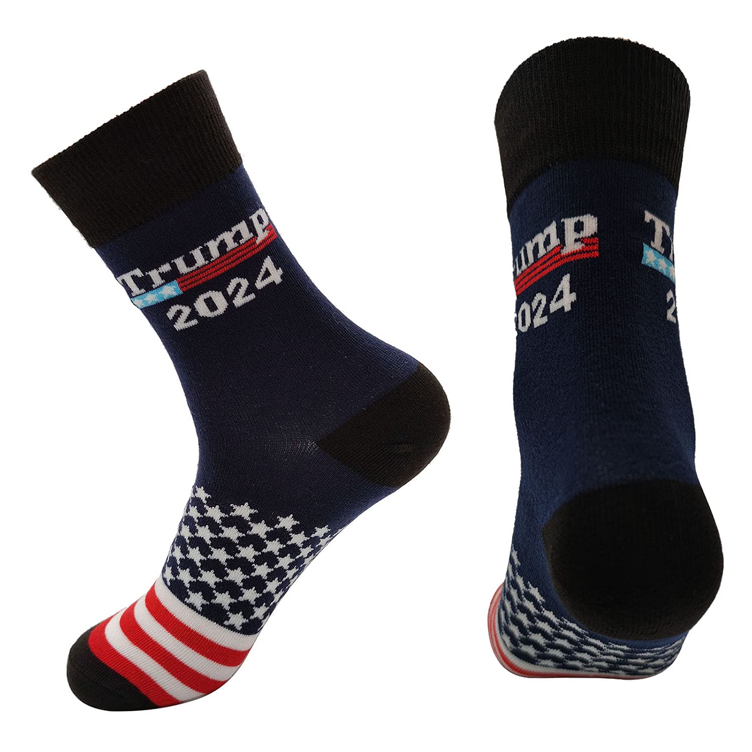 Trump 2024 Socks - Patriotic MAGA Socks for Men & Women - Make America Great Again USA Flag Socks - Perfect for Political Rallies, Election Parties & Conservative Gifts
