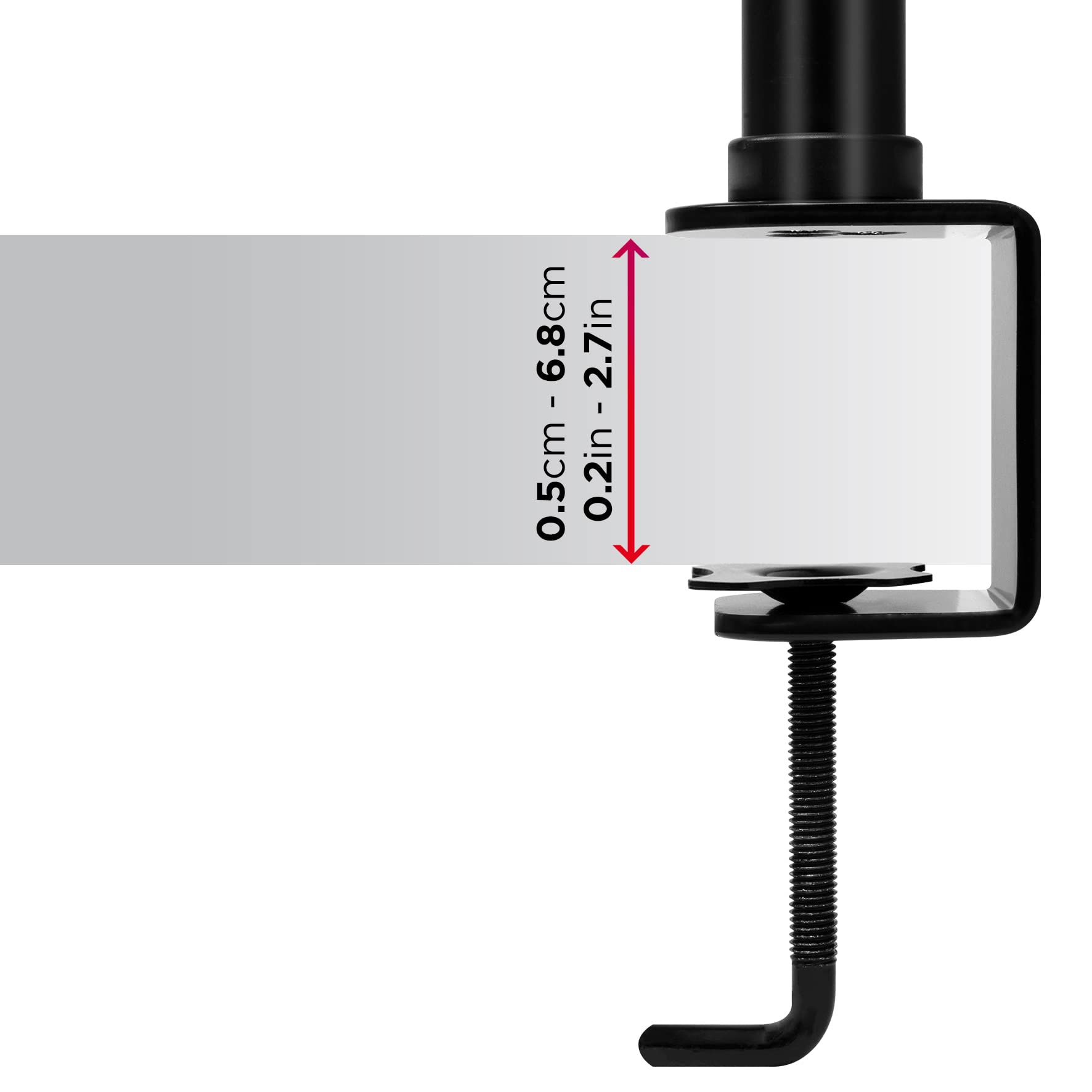 Duronic DMT154 Quad Monitor Mount for 4 Screens 13-27