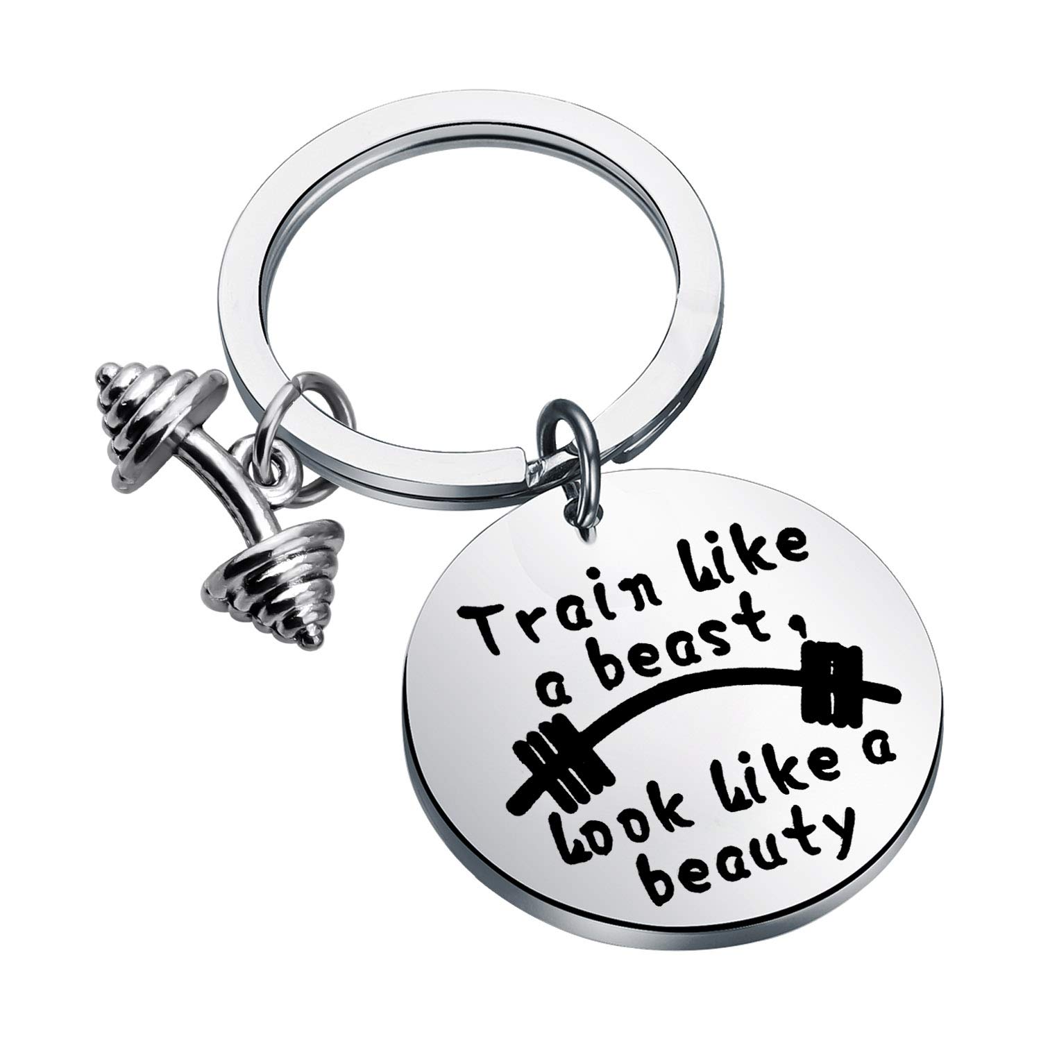 FEELMEM Motivational Workout Keychain - Perfect Fitness Gift for Bodybuilders & Gym Enthusiasts | Ideal for Gym Bags, Workout Gear & Fitness Motivation