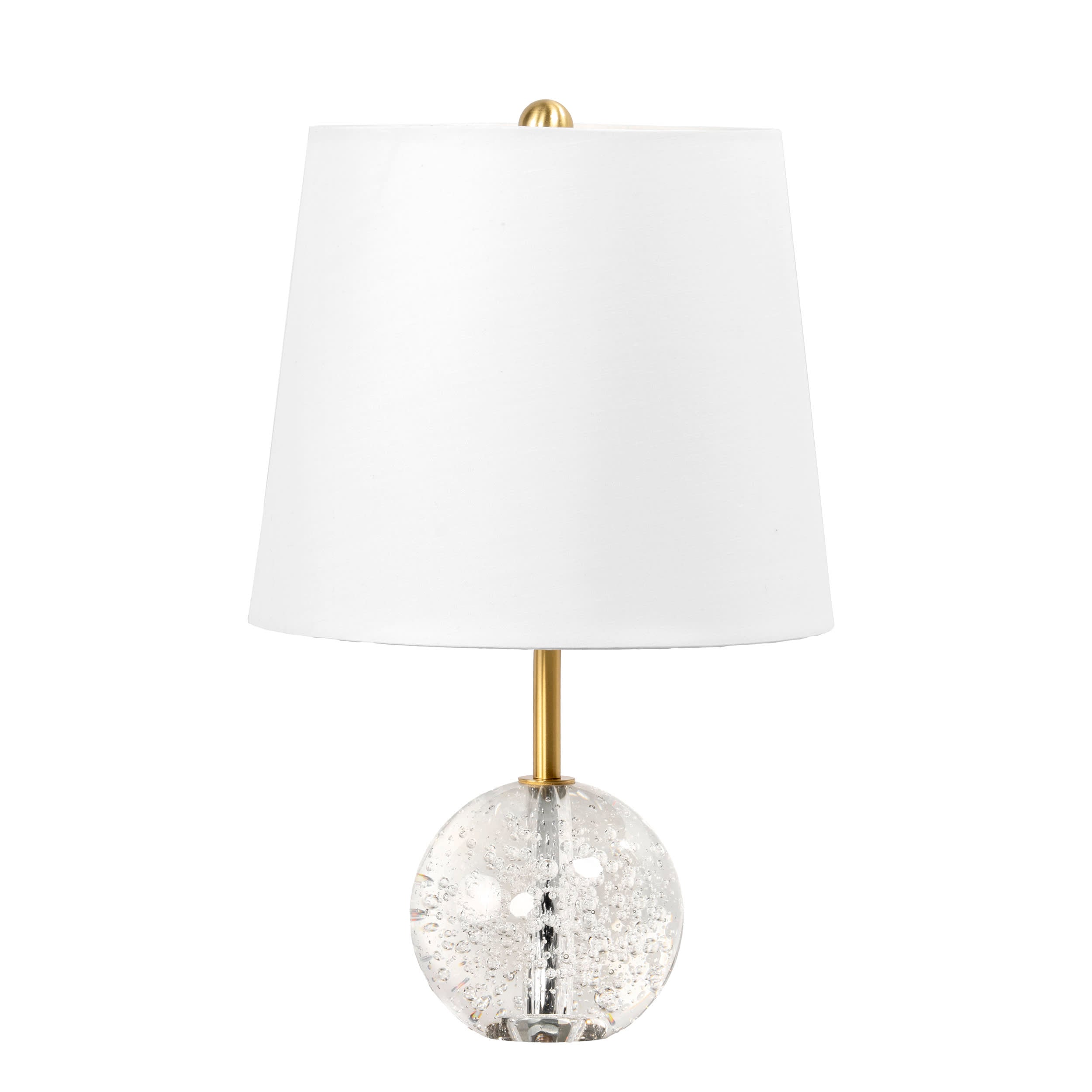 17 Inch Crystal Ball Table Lamp - Clear Glass Decorative Light for Home, Office, Bedroom & Living Room | Feng Shui Decor, Meditation & Ambiance Lighting