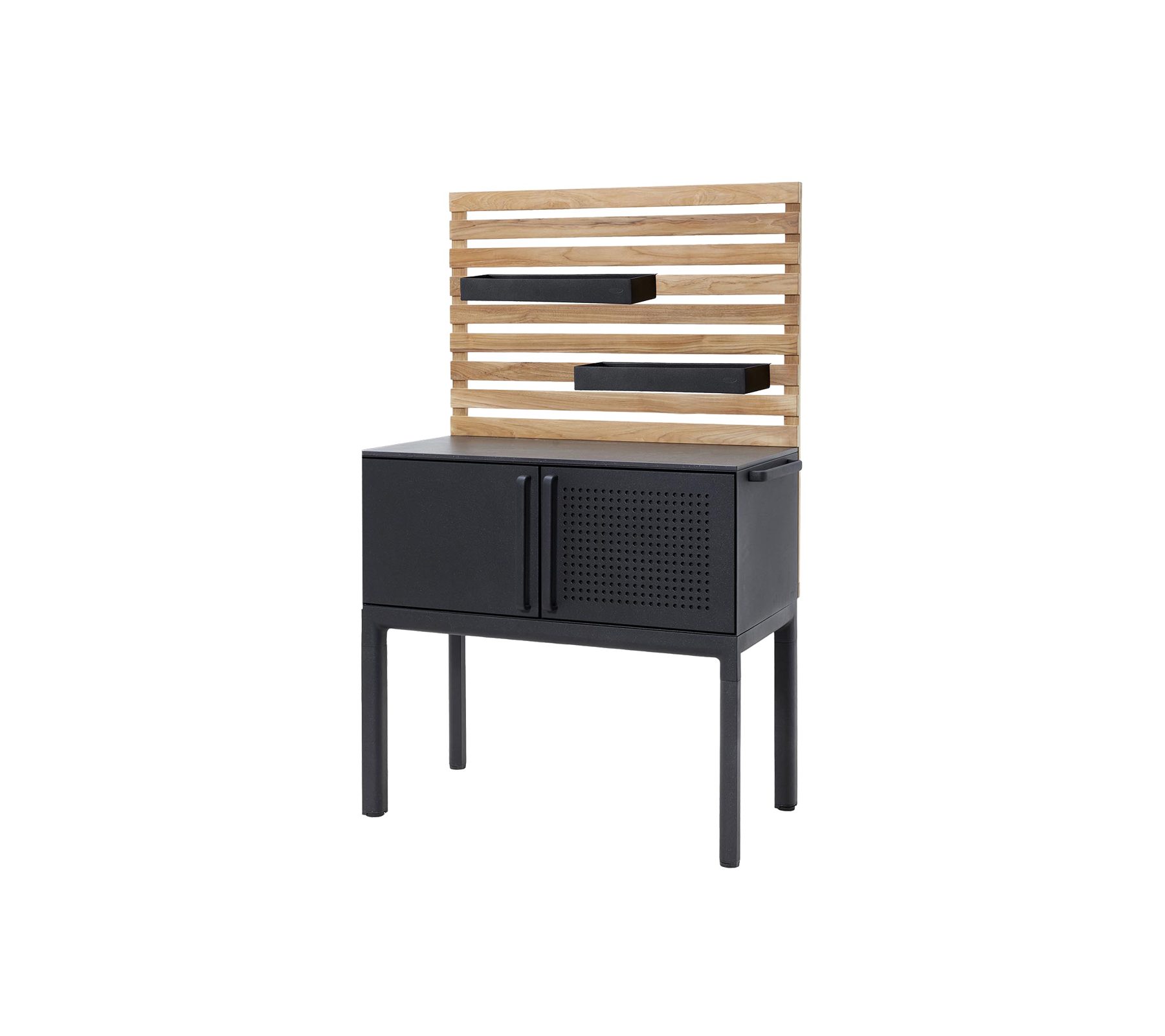 Drop Kitchen Single Module with 2 Shelves - Space-Saving Wall Storage for Small Kitchens & Apartments