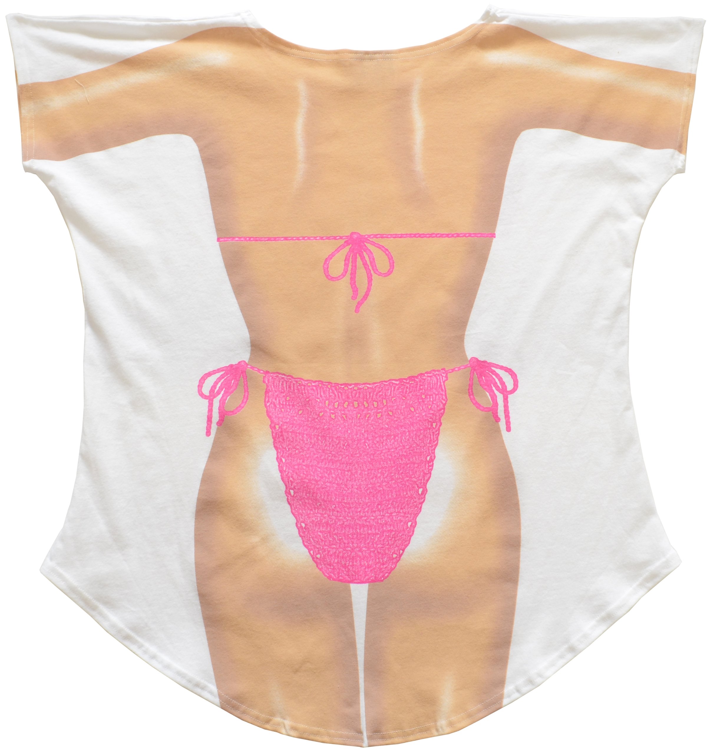 Funny Bikini Print Beach Cover-Up Dress for Women & Men - Pool Party Essential