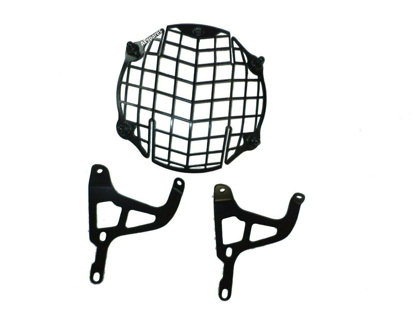 Royal Enfield Himalayan 411 Black Powder Coated Headlight Grill - Durable Motorcycle Accessory for Adventure Riding & Off-Road Protection