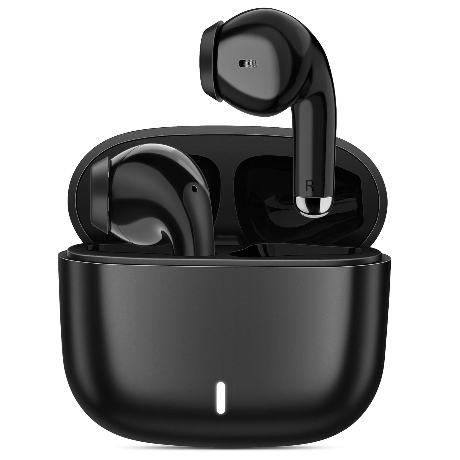 Wireless Earbuds Bluetooth 5.3 with Noise Cancelling & Mic - HiFi Stereo Headphones for Samsung S24 Ultra/S23 FE/S22+/A53, iPhone 16/15 Pro Max/14, Pixel 8/7 Pro - Perfect for Workouts, Commuting & Travel