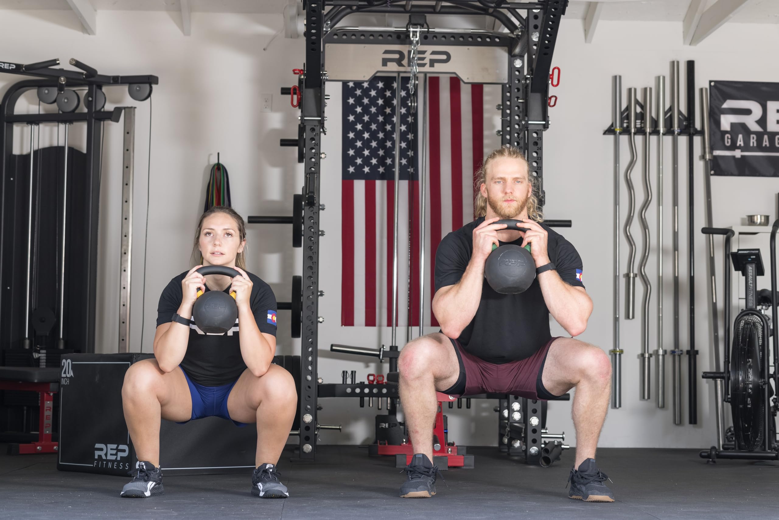 REP Fitness Kettlebells for Strength Training, Home Gym & CrossFit Workouts - Durable Cast Iron with LB/KG Markings - Perfect for HIIT, Functional Training & Weightlifting at Home or Gym