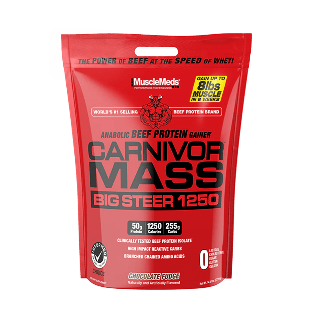 MuscleMass CARNIVOR MASS Weight Gainer Protein Powder - High Calorie Mass Builder for Muscle Growth & Recovery - Perfect for Bodybuilding, Fitness & Post-Workout Nutrition