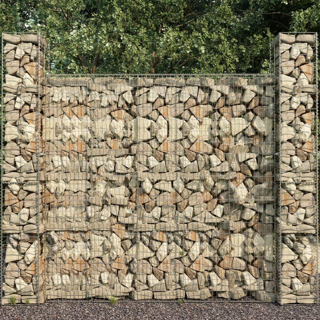 Galvanized Steel Gabion Baskets 3-Pack - 9.8