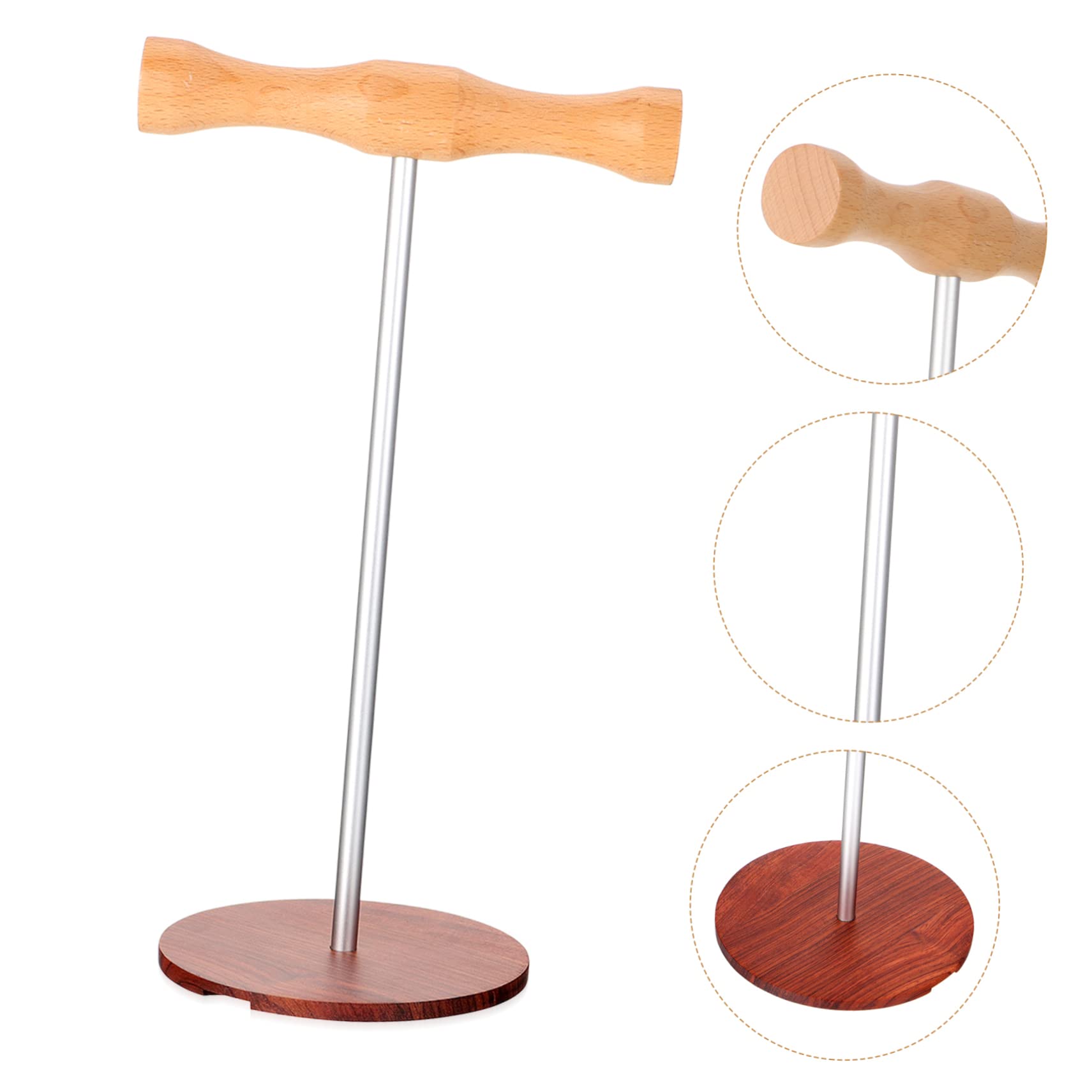 Artibetter 2 Pack Metal & Wood Headphone Stand - Premium Solid Wood Headset Holder with Sturdy Metal Base for Desk Organization (Perfect for Gaming Setups, Office Desks & Home Studios)