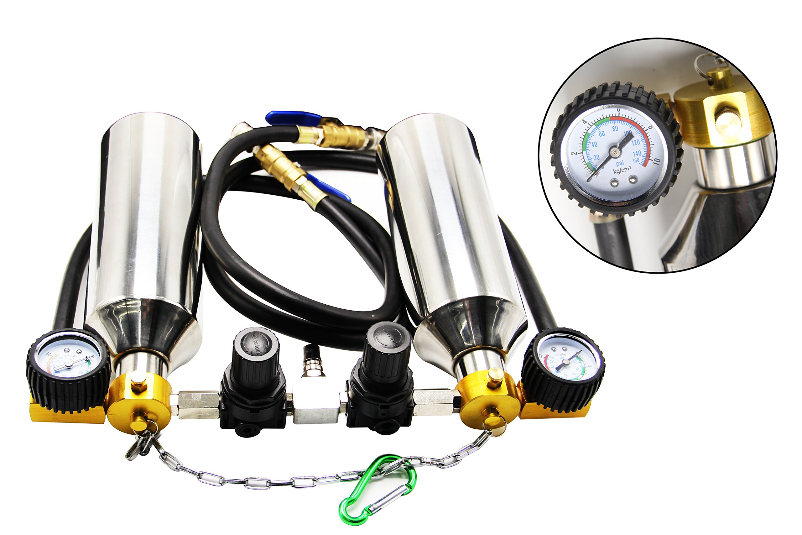 BAOSHISHAN Fuel Injector Cleaner Kit - Non-Dismantle Throttle & Fuel System Cleaner for Cars, Trucks, SUVs - 2 Bottle Professional Auto Maintenance Set - Improve Engine Performance & Fuel Efficiency