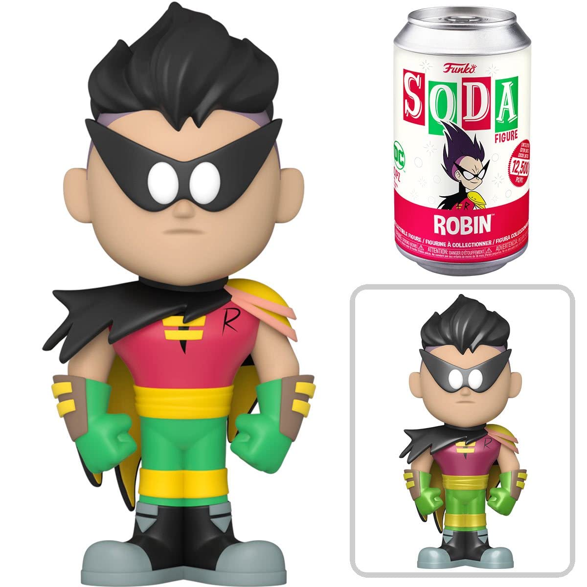 Funko Vinyl Soda: Teen Titans Go! - Robin Collectible Figure (Styles May Vary) - Perfect for DC Comics Fans, Pop Culture Collectors & Display Shelf Decor