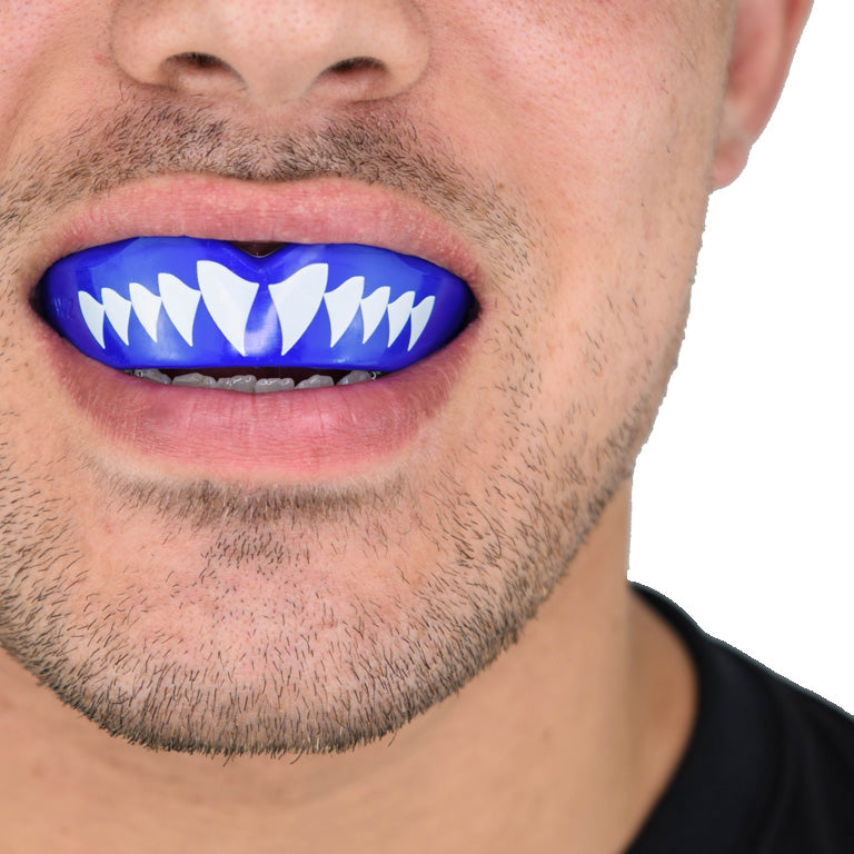Safejawz Shark Mouthguard for Kids & Adults - Custom Fit, Comfortable & Durable Sports Mouth Guard for Football, Boxing, MMA & Martial Arts - Perfect for Training & Competition Protection