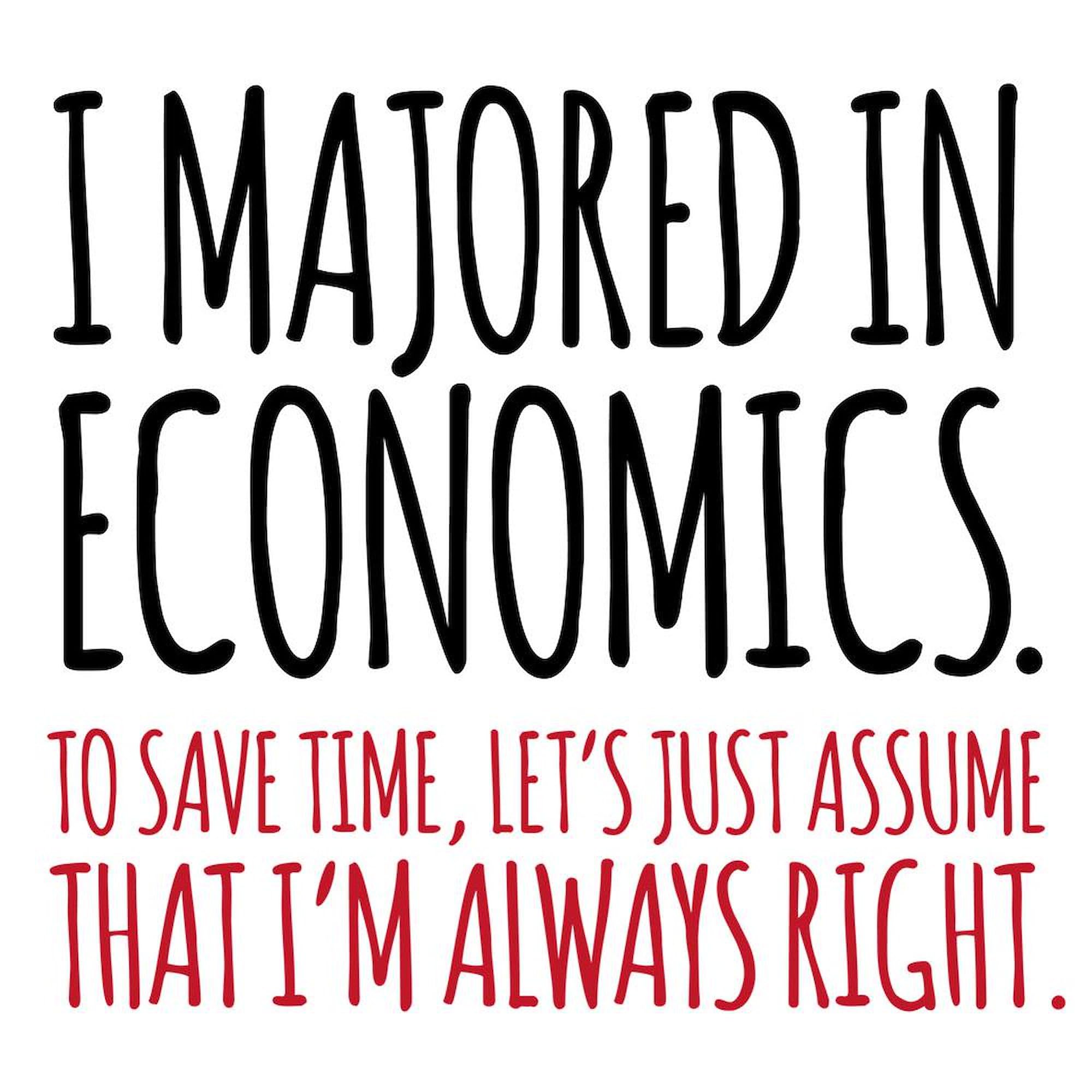 Majored In Economics 11 oz Ceramic Coffee Mug (325 ml) - Perfect for College Graduates, Professors & Economics Enthusiasts - Ideal for Office, Home & Gifts
