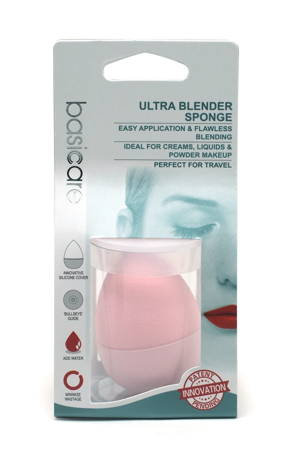Basicare Ultra Blender Makeup Sponge - Professional Cruelty-Free Beauty Blender for Foundation & Concealer (Dry & Wet Use) - Perfect for Flawless Makeup Application & Blending