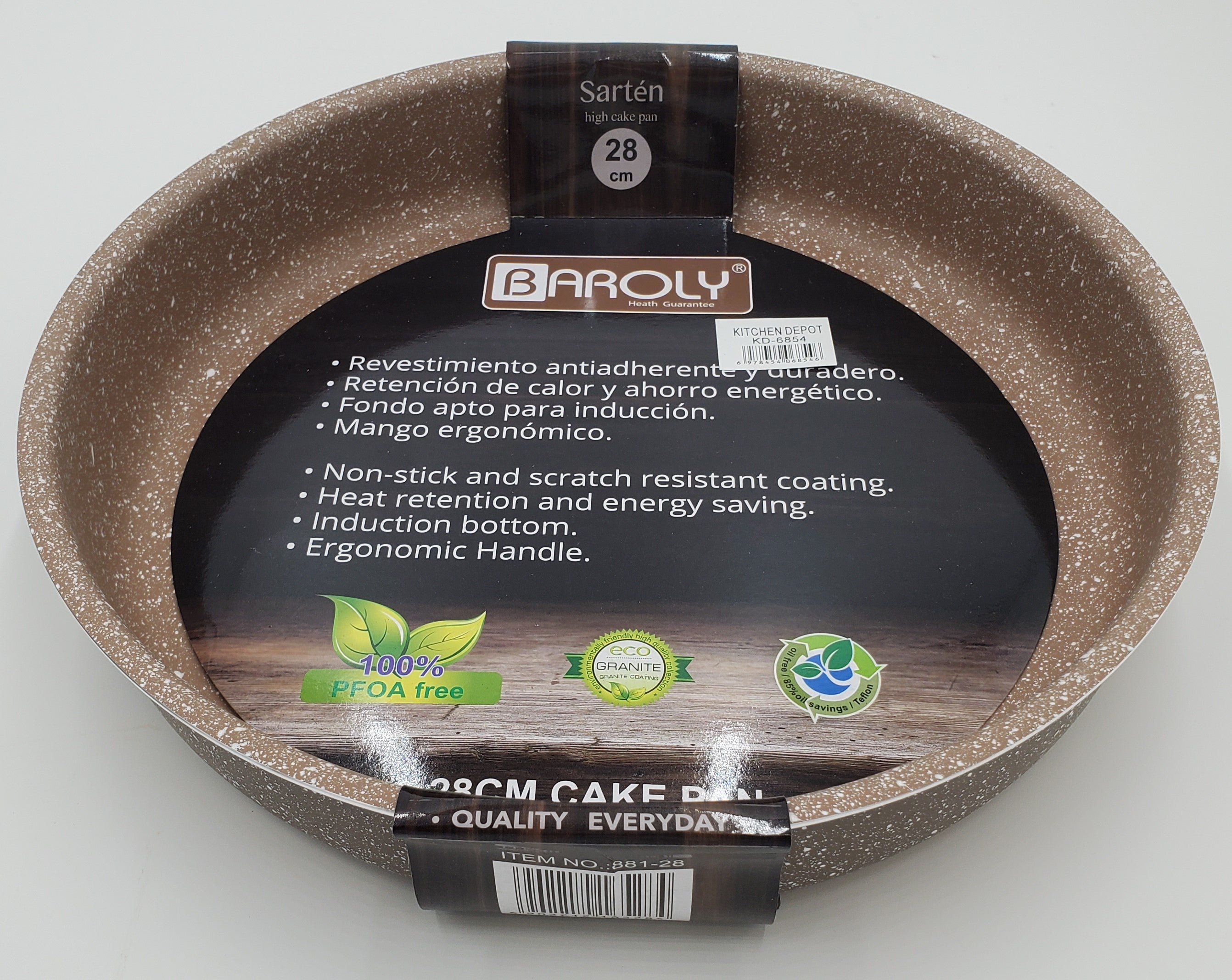 11.5x2.5 Inch Round Cake Pan - Nonstick Baking Pan for Cakes, Pies, Cheesecakes - Perfect for Birthday, Wedding & Holiday Baking