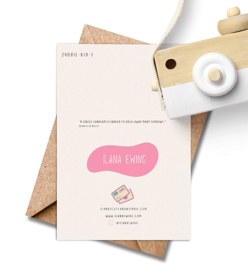 1st Birthday Bird Card - Handmade by Ilana Ewing Designs - Perfect for Baby's First Birthday Party & Milestone Celebrations