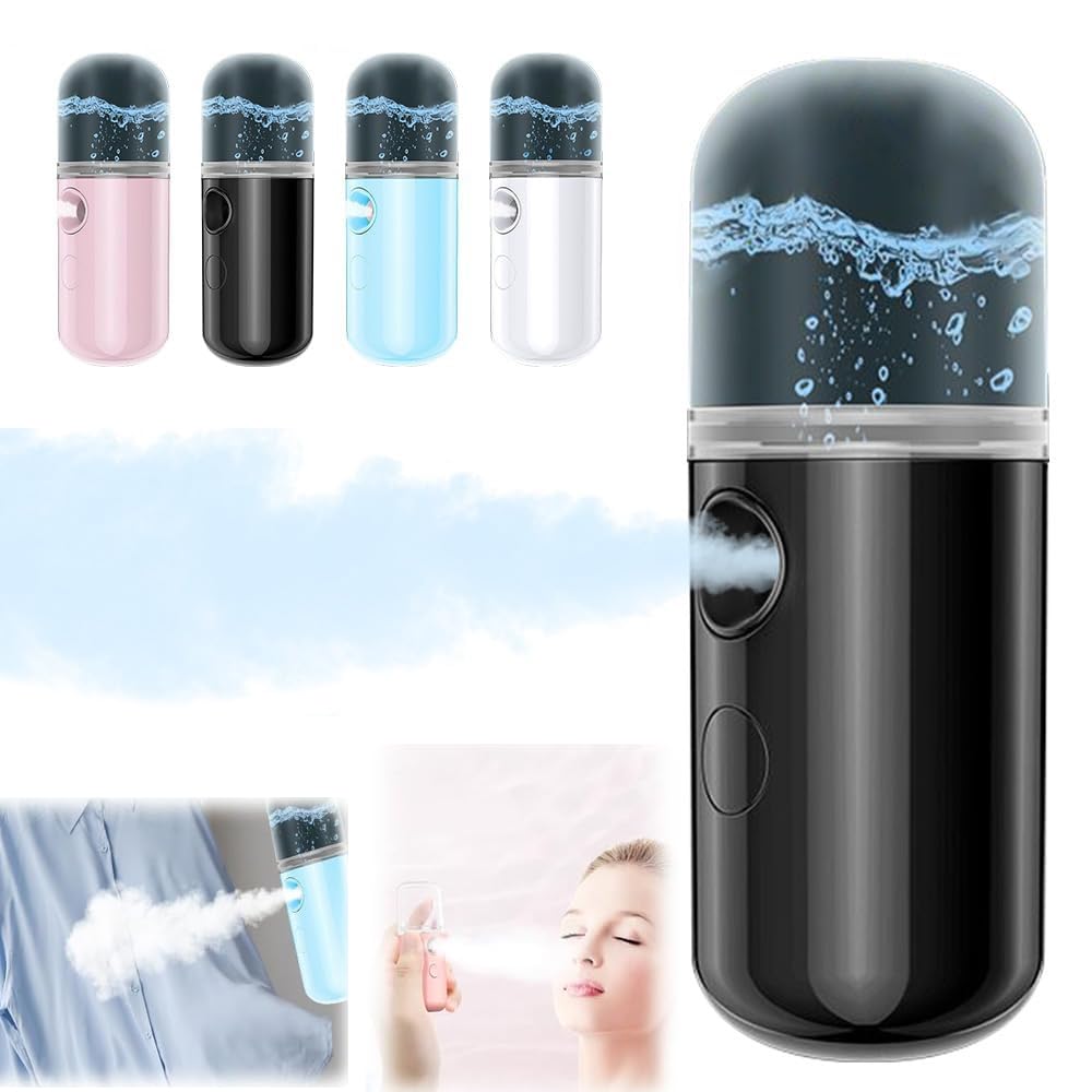Easy Care Sunshine Steamer - 15s Fast Heating Mini Travel Steamer | Rechargeable Cordless Handheld Garment Steamer with Nano Spray & Water Meter | Portable Wrinkle Remover for Clothes | Perfect for Travel, Business Trips & Home Use (Black)